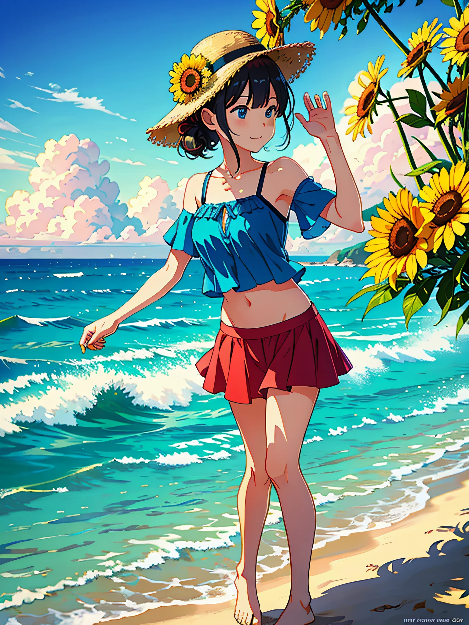 summer, sun, ocean, beach --v6