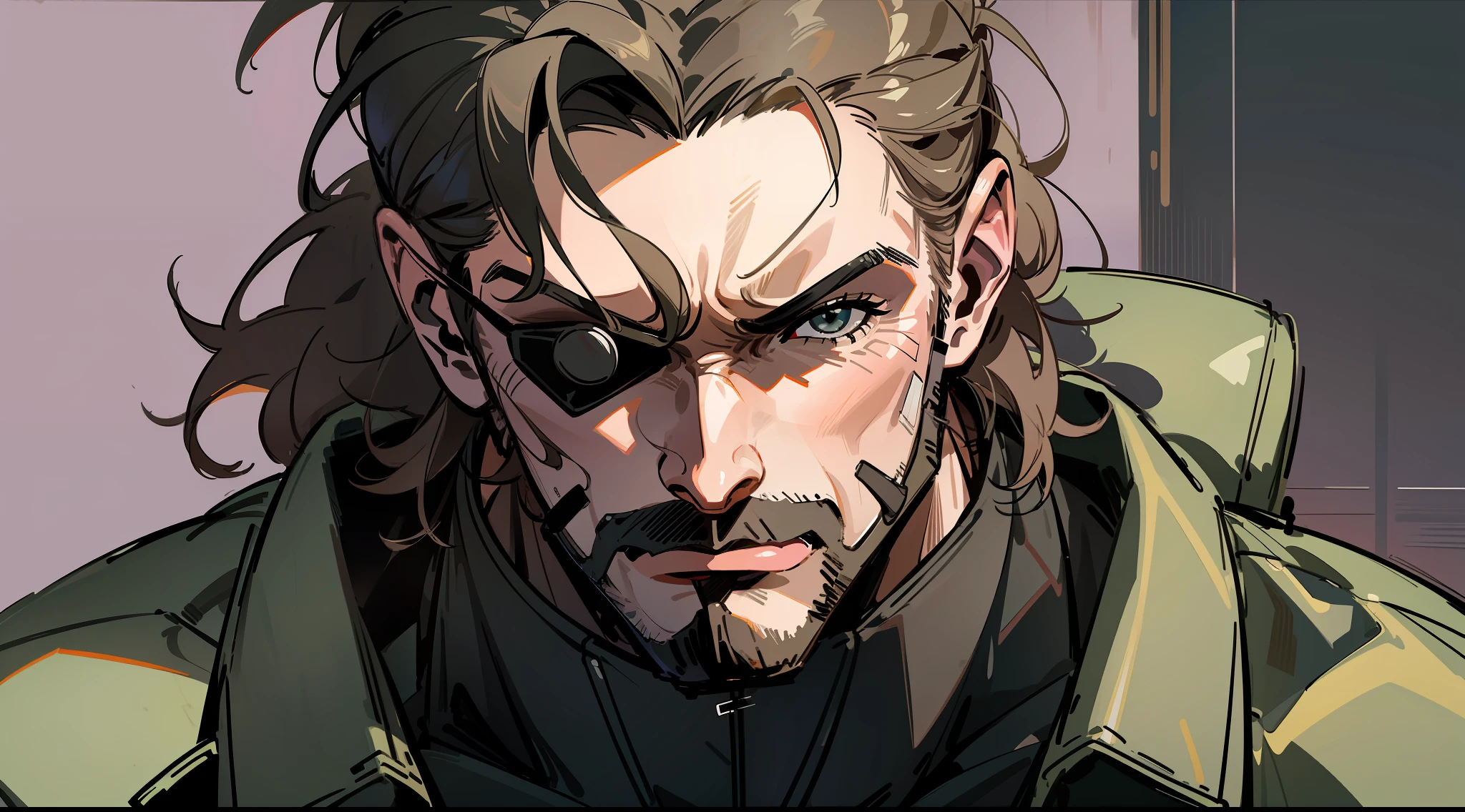 metal gear,metal gear solid,solid snake,metal gear solid solid snake, arte hiperrealismo, escuro, fundo escuro do,suit,business suit,smokie --auto --s2