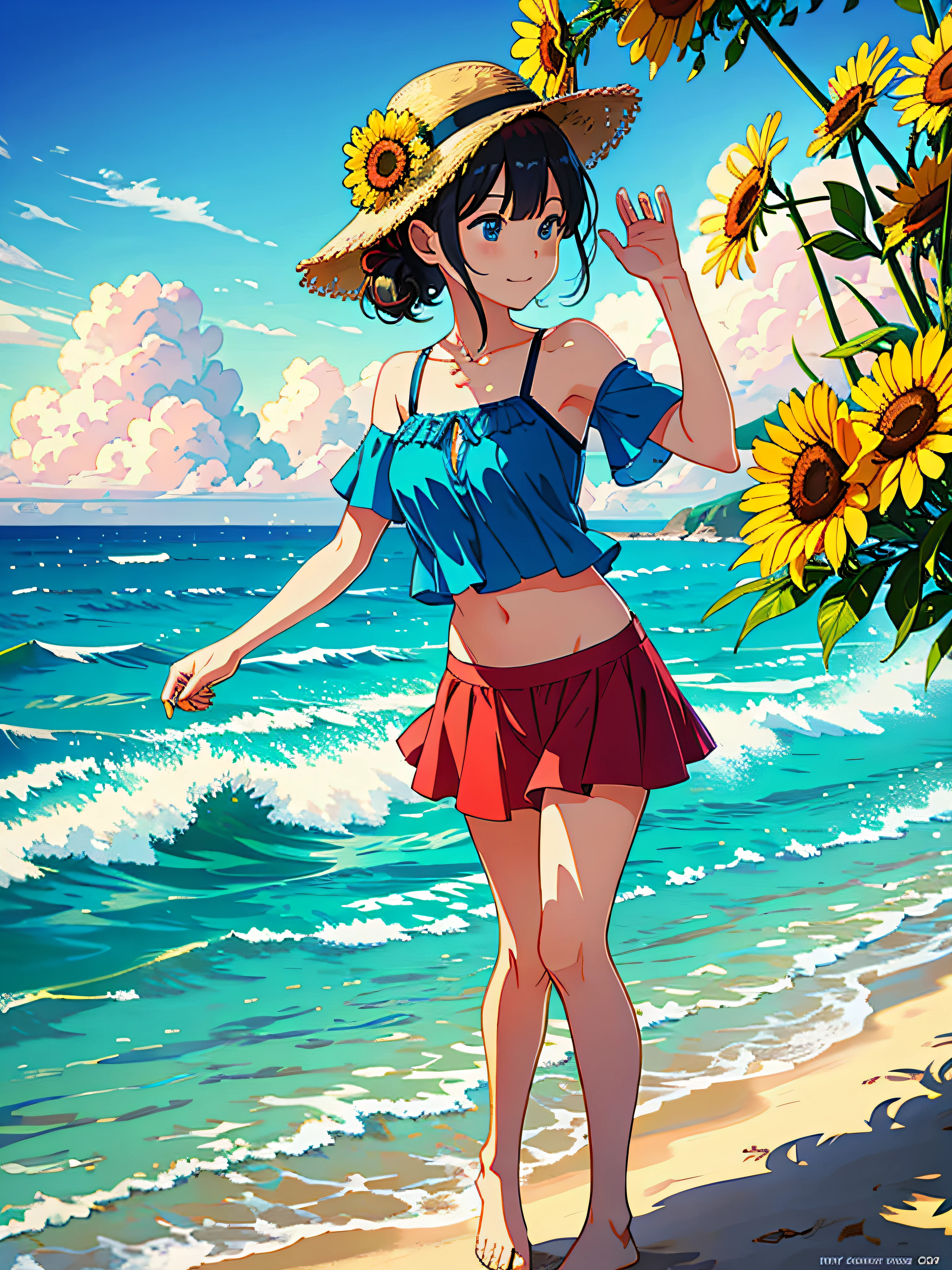 summer, sun, ocean, beach --v6