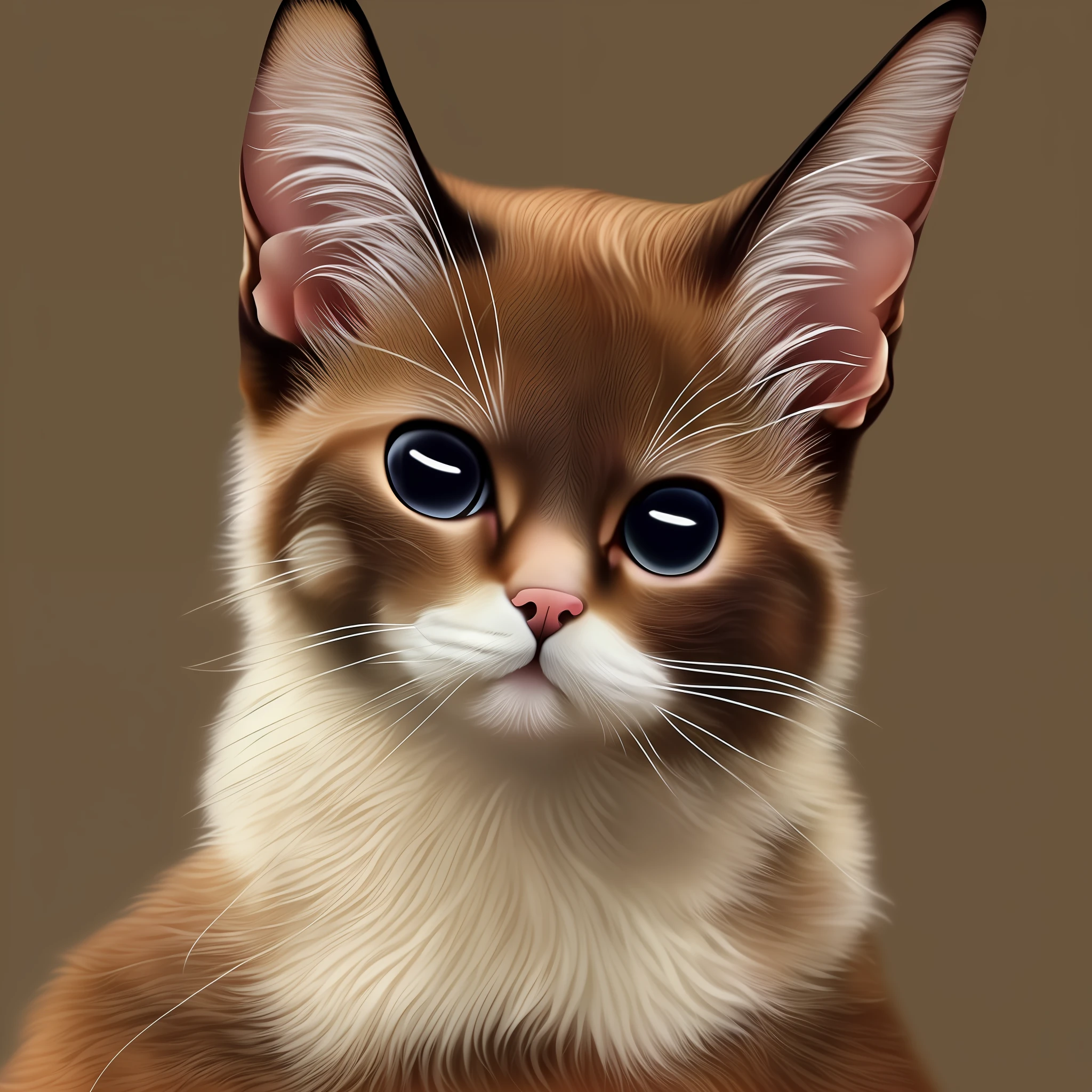 realistic, animal, siamese cat, cat, fat, cute, excellent, detail-oriented, hd --auto --s2