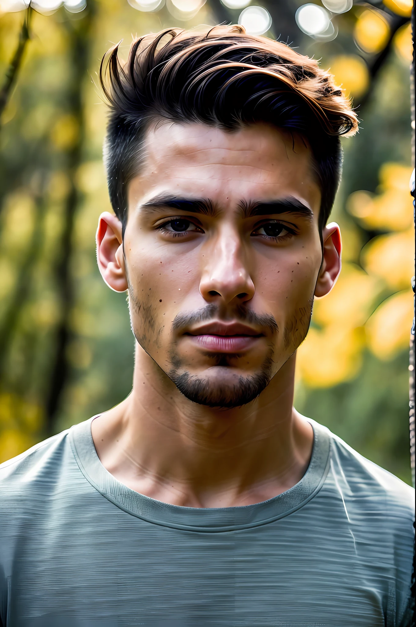 world press photo winner, (award-winning photography:1.3), (modern American man, beautiful face, young man, American skin tone, typical American male features:1.4), (very sharp photo:1.1), (8k, RAW photo, best quality:1.3), (realistic, photo-realistic, feminine, modest clothes:1.1), Craggy mountain range, rocky terrain, dramatic peaks, cold, challenging, inspiring, Portait of a (beautiful typical modern American man outdoors:1.5), analog style (look at viewer:1.2) (skin texture) (film grain:1.3), (warm hue, warm tone:1.2), close up, cinematic light, sidelighting, ultra high res, best shadow, RAW, upper body, wearing pullover, Microgeometry, skin elasticity, light scattering through hair, ambient occlusion, multi-layer skin shading, facial muscle simulation, iris and pupil rendering, advanced color grading