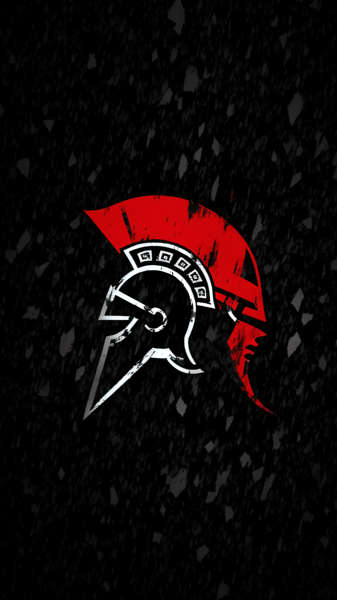 a black and red spartan helmet with a red mohawk on it, spartan, spartan warrior, spartan rage, pc wallpaper, leading spartans into battle, phone wallpaper, graphite background, spartan armor, spartan shield next to the hood, 4k wallpaper, 4k wallpaper, black and red armor, desktop wallpaper, Colors: Red and Black --auto --s2