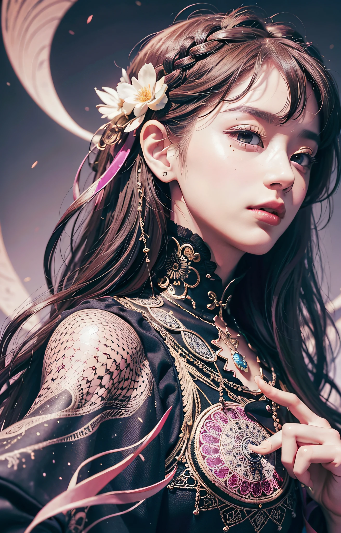 to be or not to be, that's a question
official art, unity 8k wallpaper, ultra detailed, beautiful and aesthetic, masterpiece, best quality, photorealistic, (zentangle, mandala, tangle, entangle), intricate clothes, extreme detailed, dynamic angle, the most beautiful form of chaos, elegant, a brutalist designed, vivid colours, romanticism
zhongfenghua