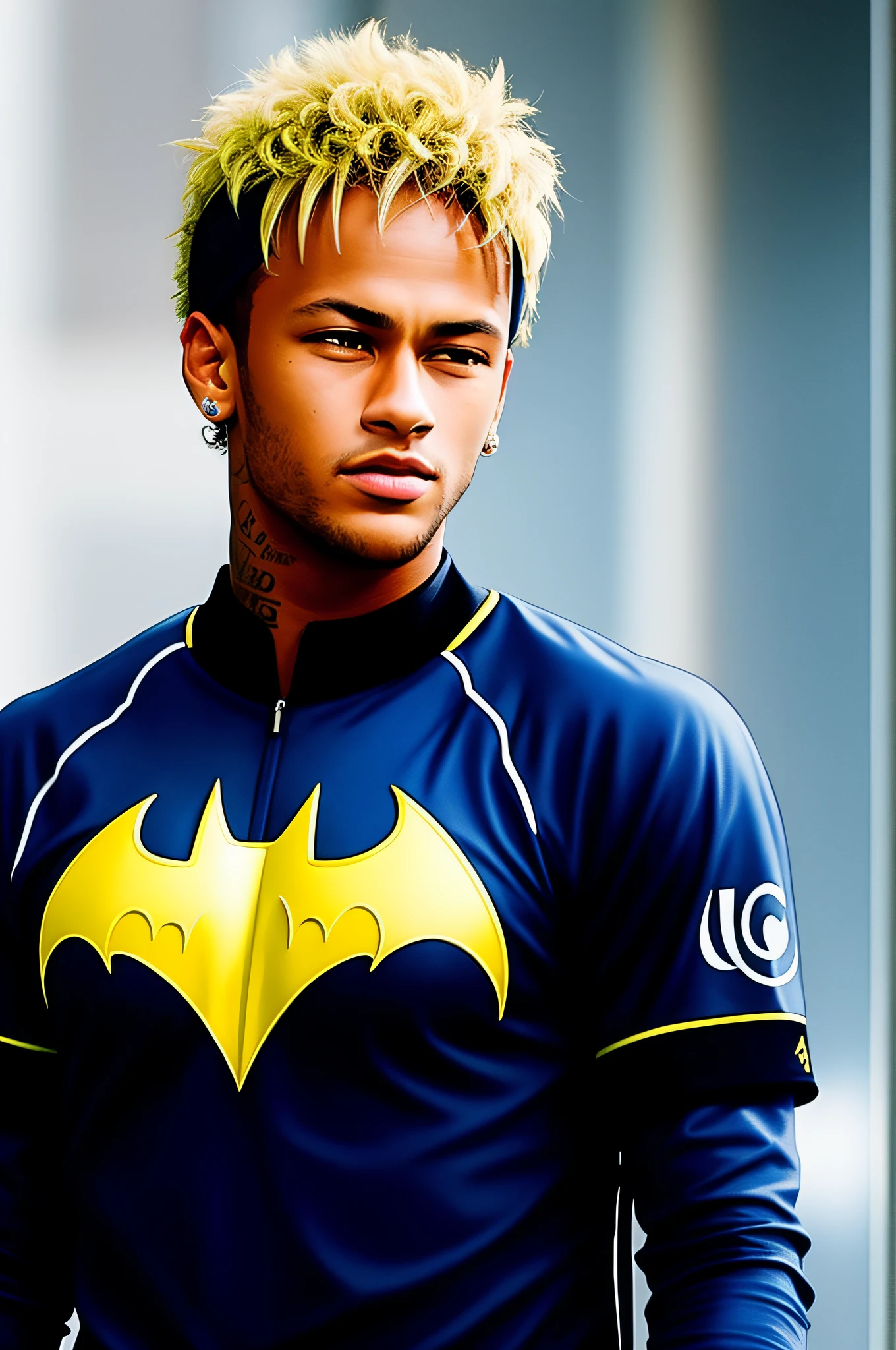 Neymar in batman clothes