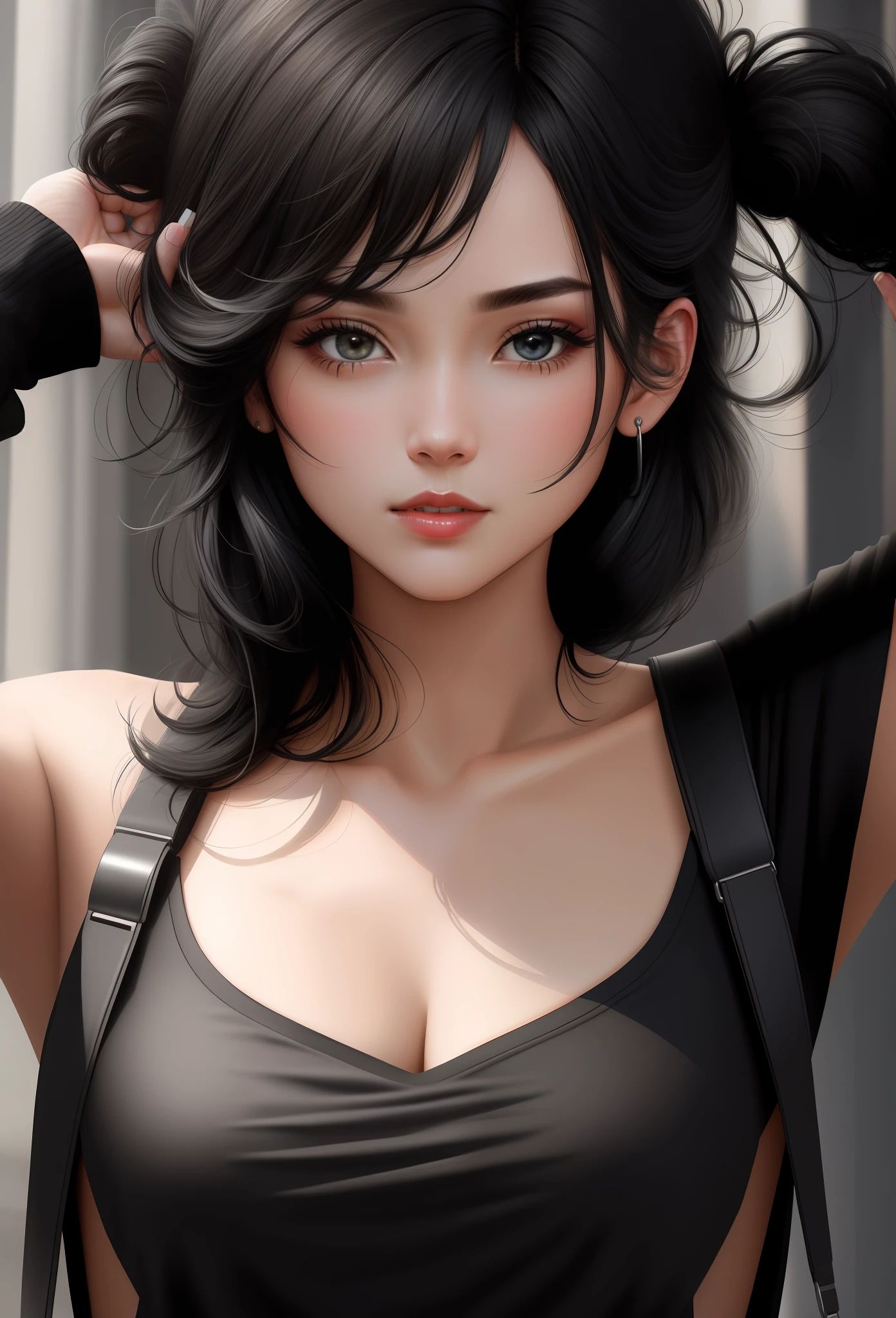 black hair, 8k, super detail