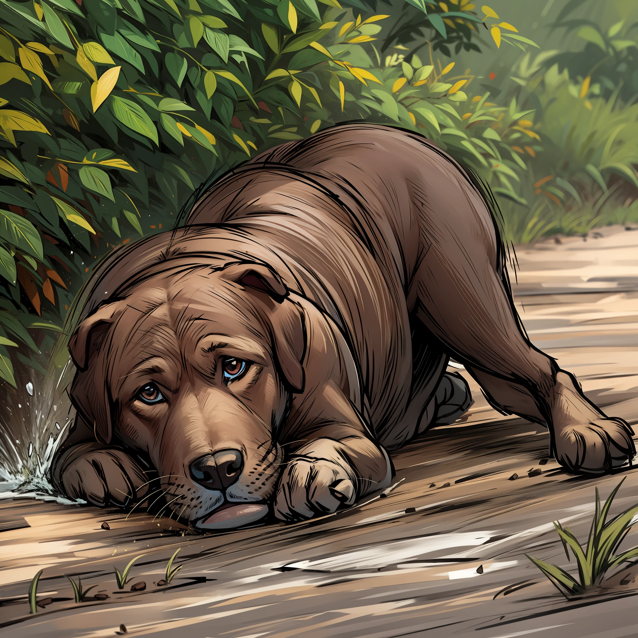 Ultra detailed Labrador Dog
