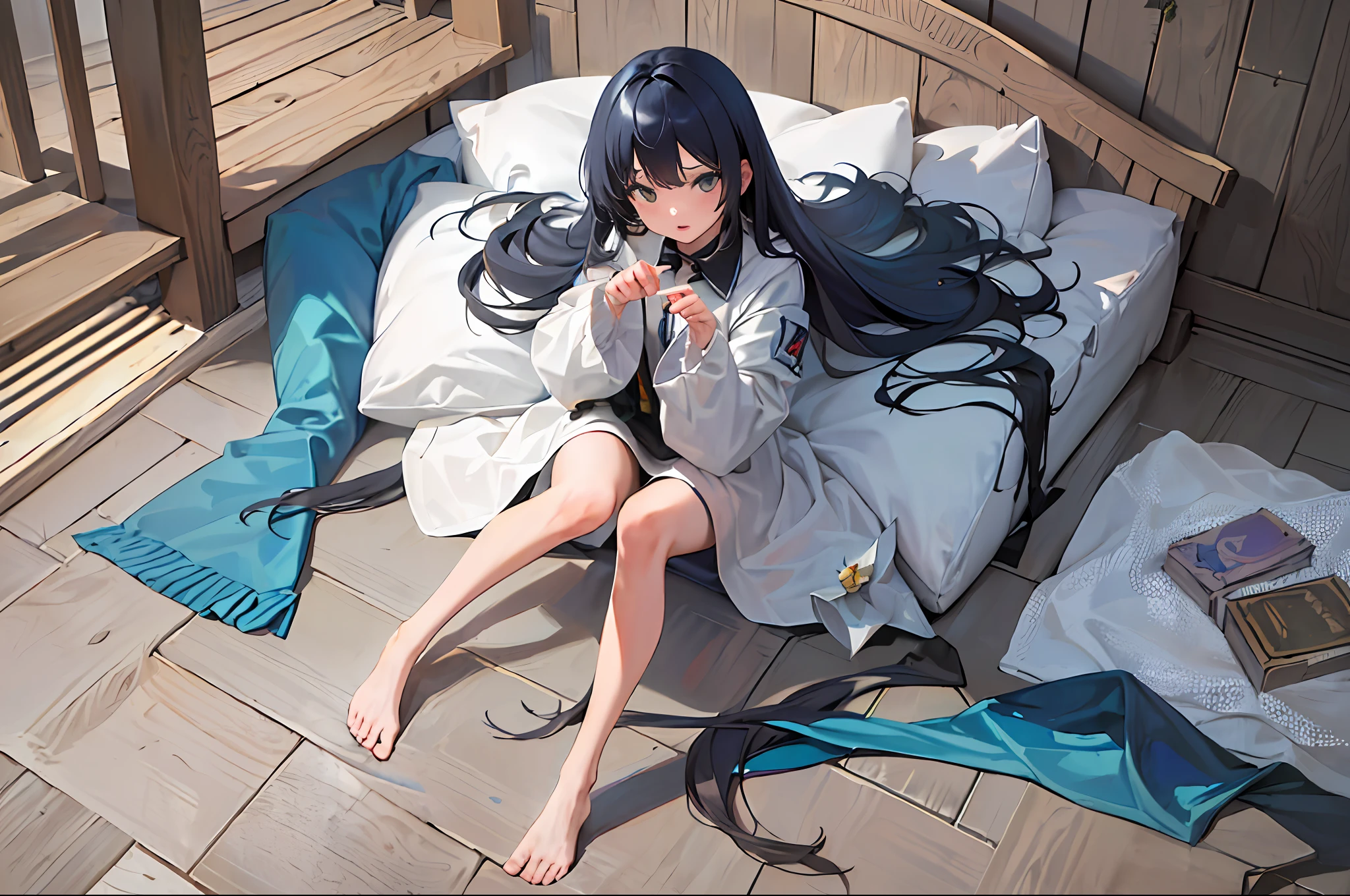 Round Image,(Masterpiece:1.3), (Best Picture:1.2), (Ultra Fine Illustration:1.2), (Masterpiece), High Quality, High Detail,(Solo:1.4),(Round Image)),[(Game Character Portrait:1.2):5],{1 Girl},{Solo},((Full Body),{{{Five Fingers Only},((2 legs only)),Long hair,Full body,Look at the viewer, View from above,( hide hands:1.2),