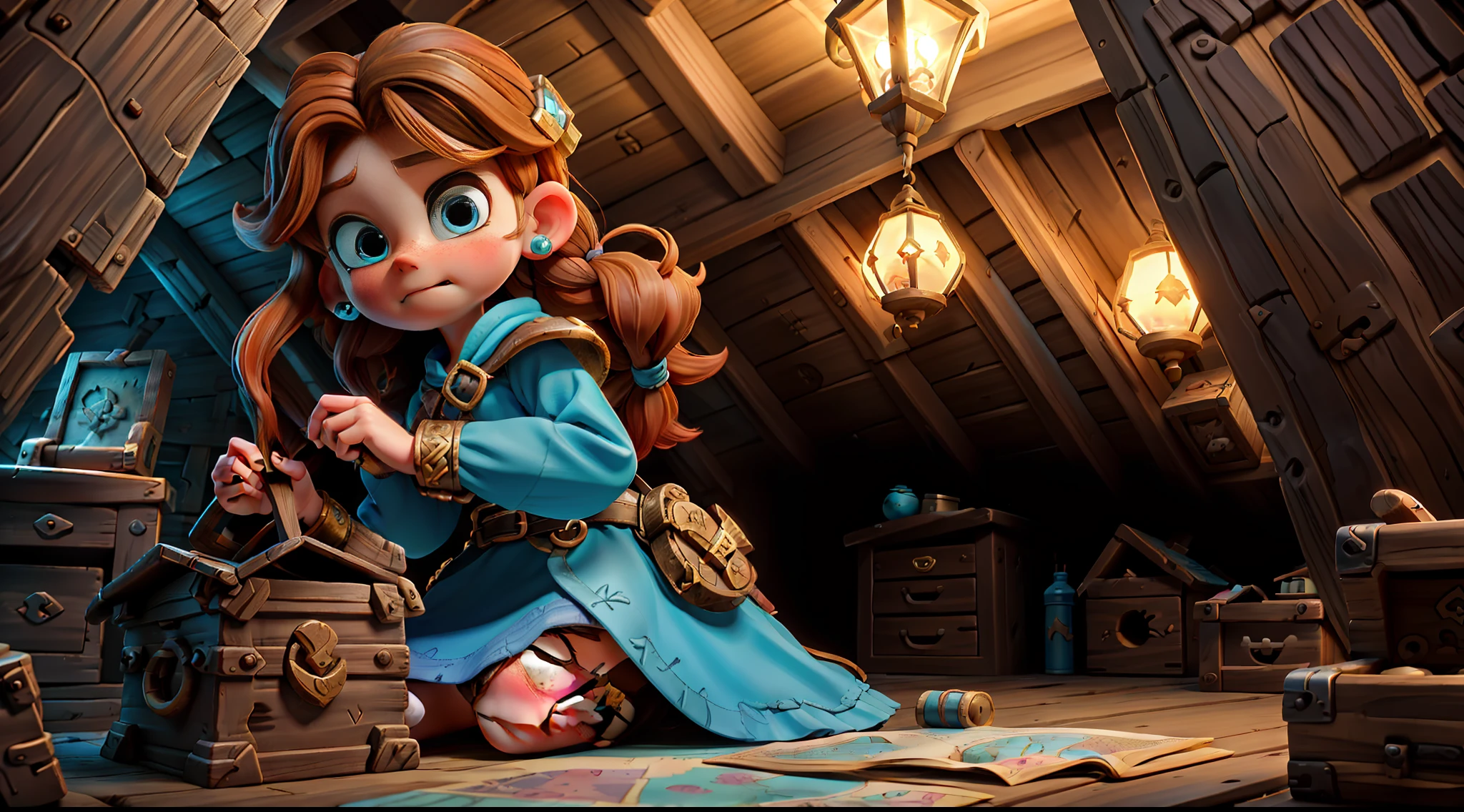 Once upon a time there was a brave girl named Sophie. She was and loved adventures. One day, while exploring the attic of his house, he found an old and mysterious box. Inside it was a map with strange symbols. Curious, Sophie decided to decipher the map and discover the treasure it hid.