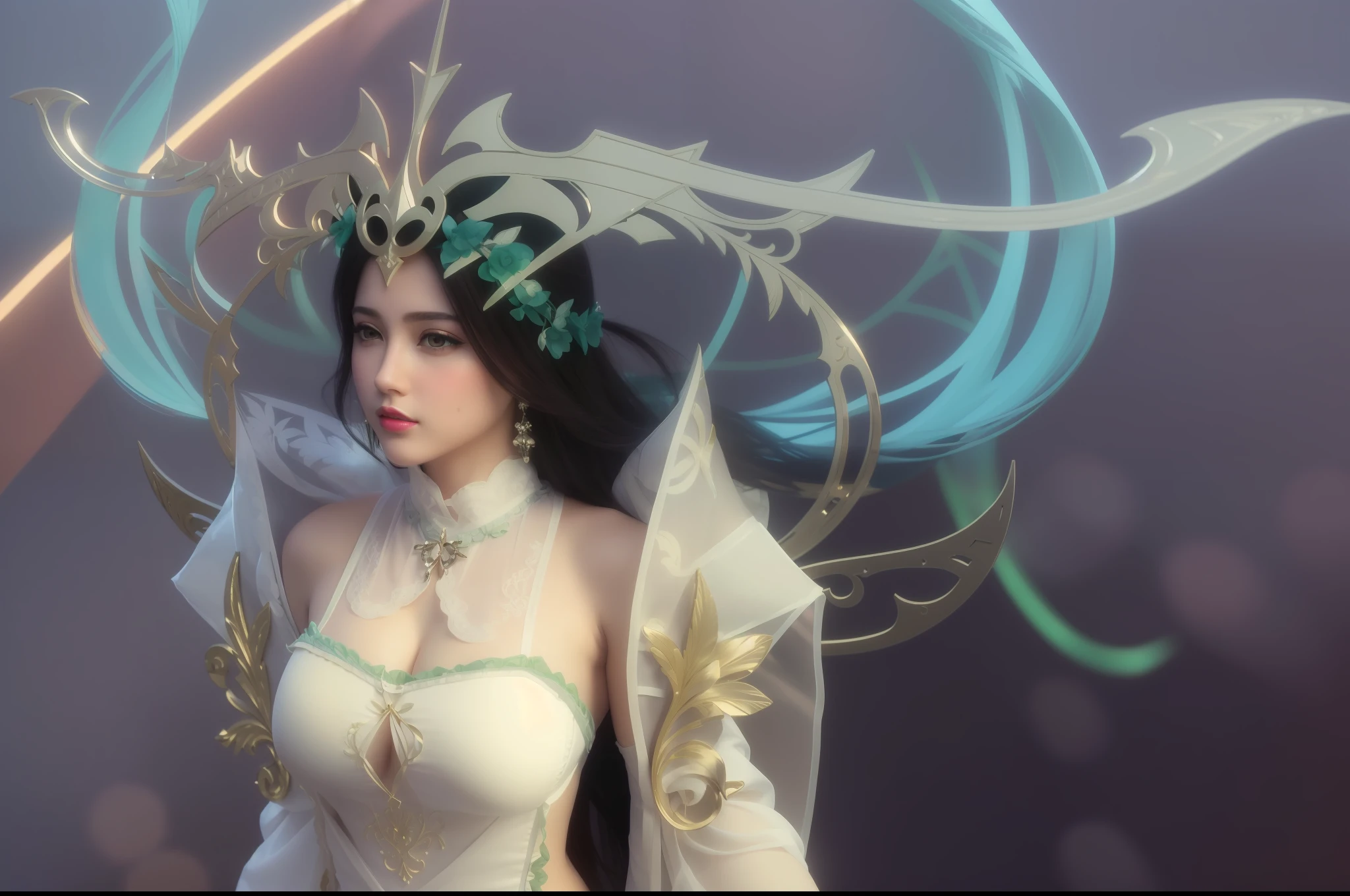 (masterpiece, best quality, extremely detailed 8k, ultra hd, ultra-detailed, highly detailed, highly realistic, ultra-realistic, photo realistic), (1girl:1.5), (detailed realistic skin), (realistic big breasts), (pink lipstick)