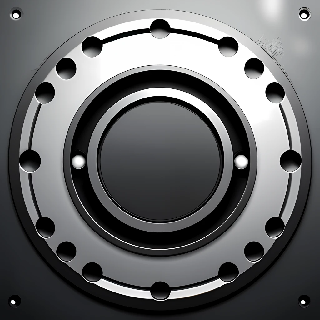 Cinematic play button gray and black color
