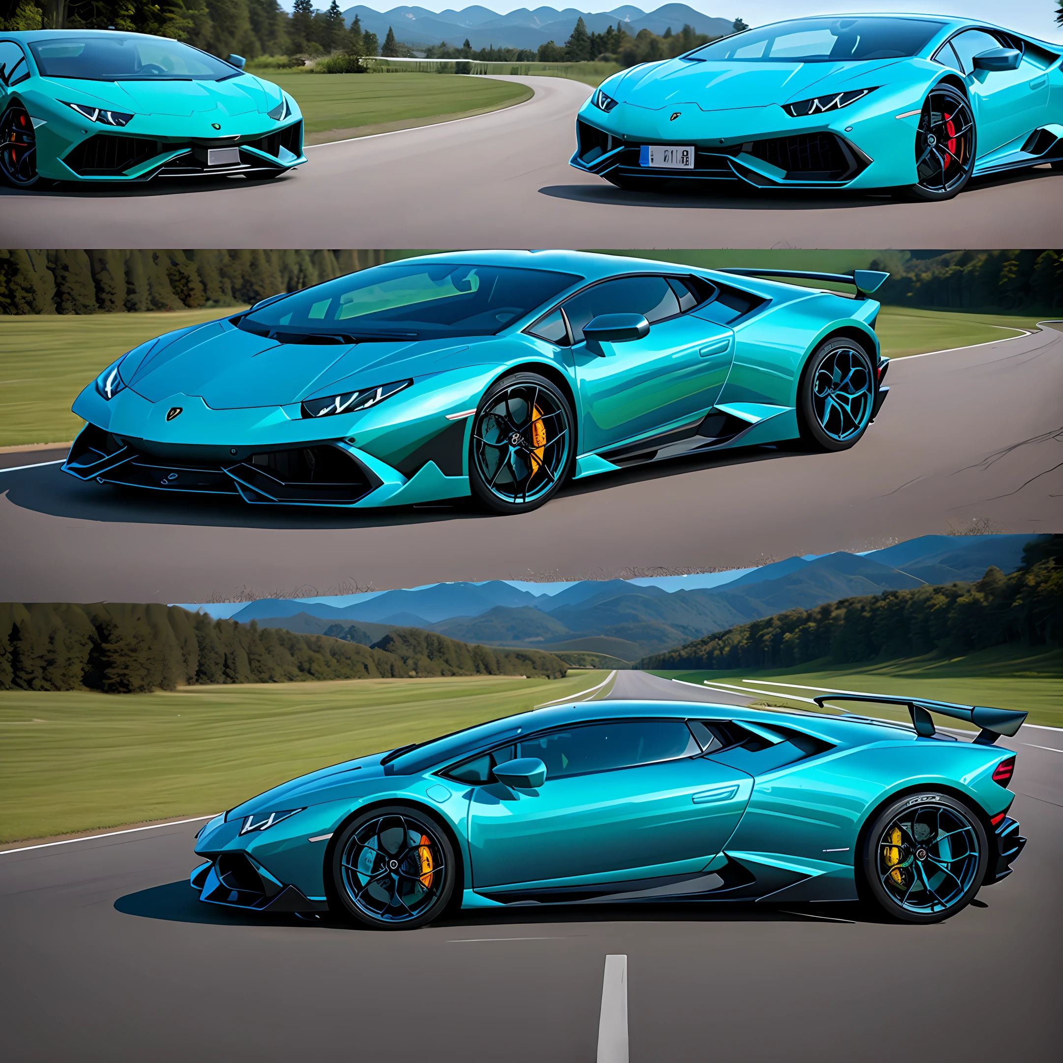 mix Lamborghini huracan with Bugatti Chiron
