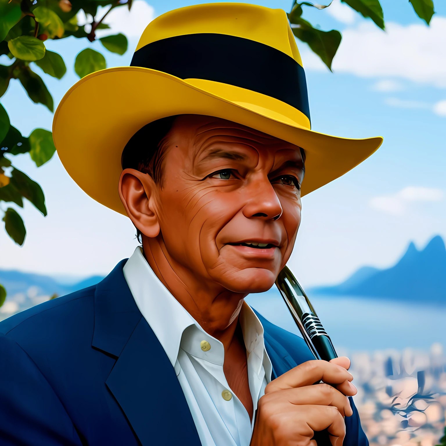 Make Frank Sinatra picking in Brazil 8K hd