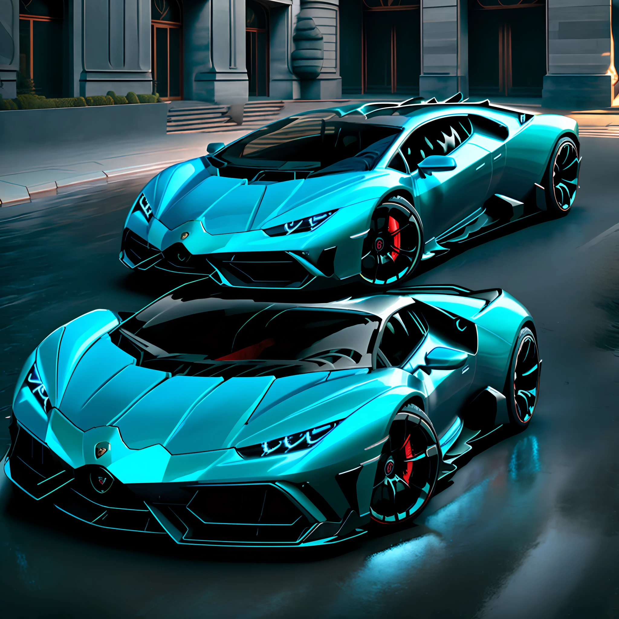 mix Lamborghini huracan with Bugatti Chiron