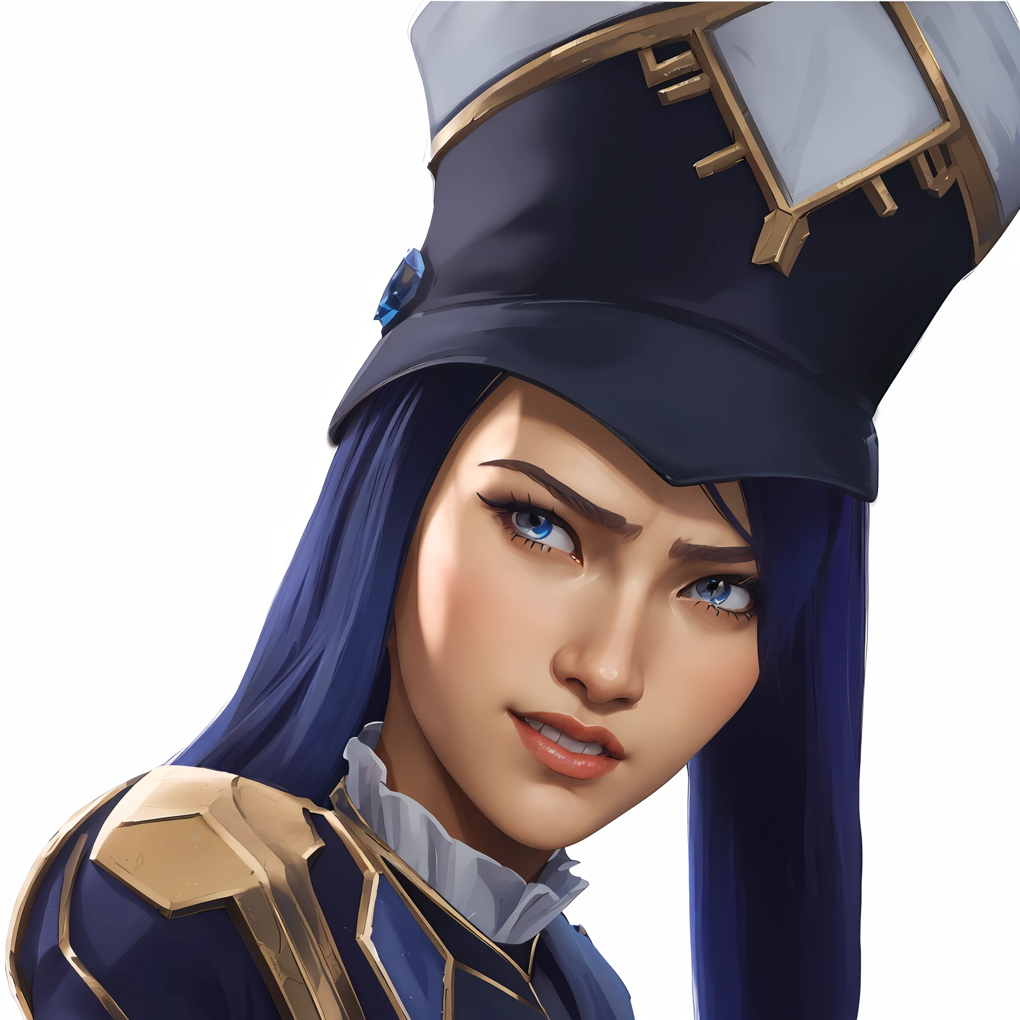 a close up of a woman with a hat on her head, artgerm ; 3d unreal engine, highly detailed character, valkyrie style character, portrait of female paladin, detailed character portrait, character art closeup, unreal 5. rpg portrait, highly detailed character design, detailed character art, close up character, character art portrait, ashe, artgerm. high detail
