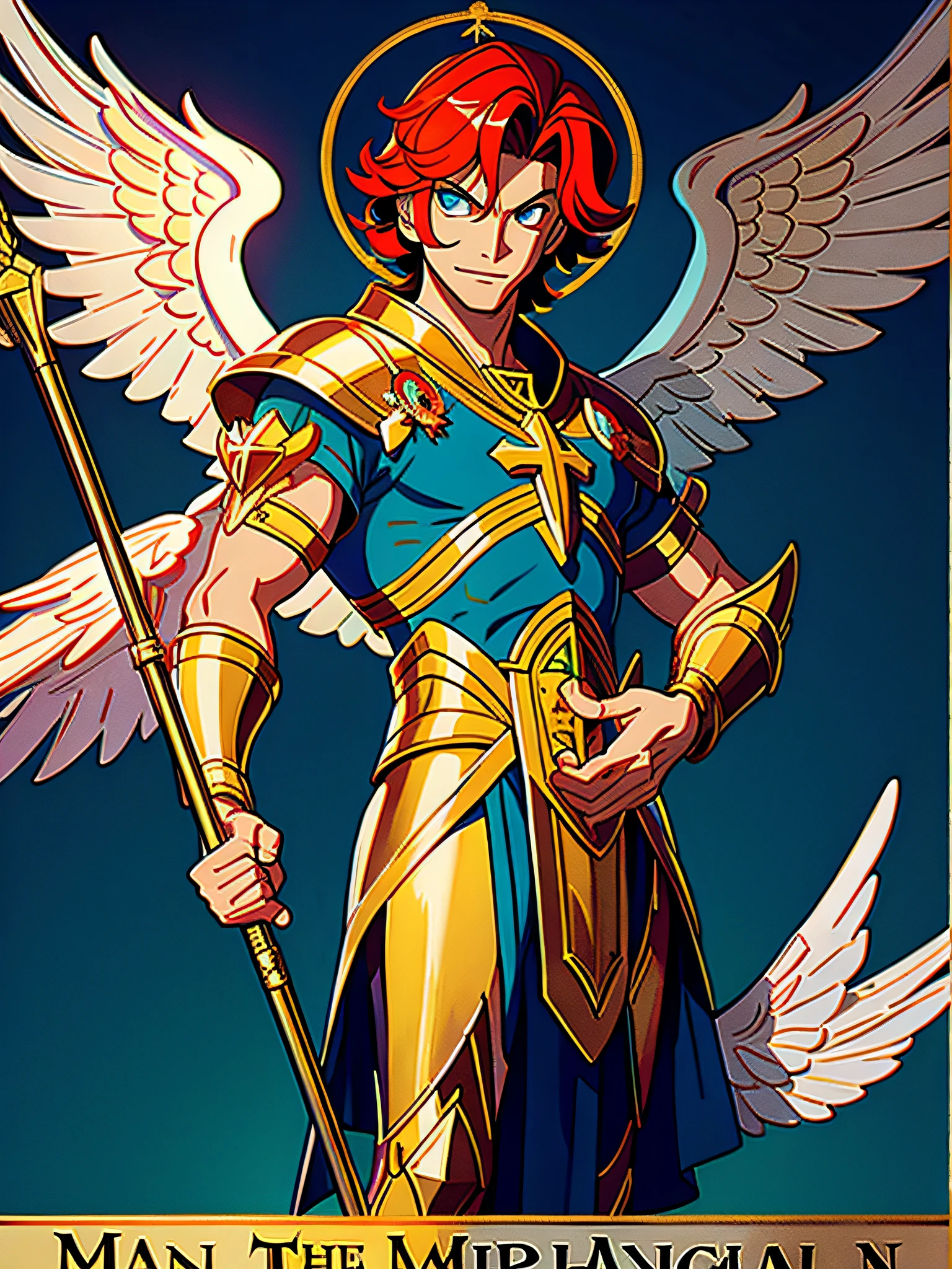 as a poster saint michael illustration