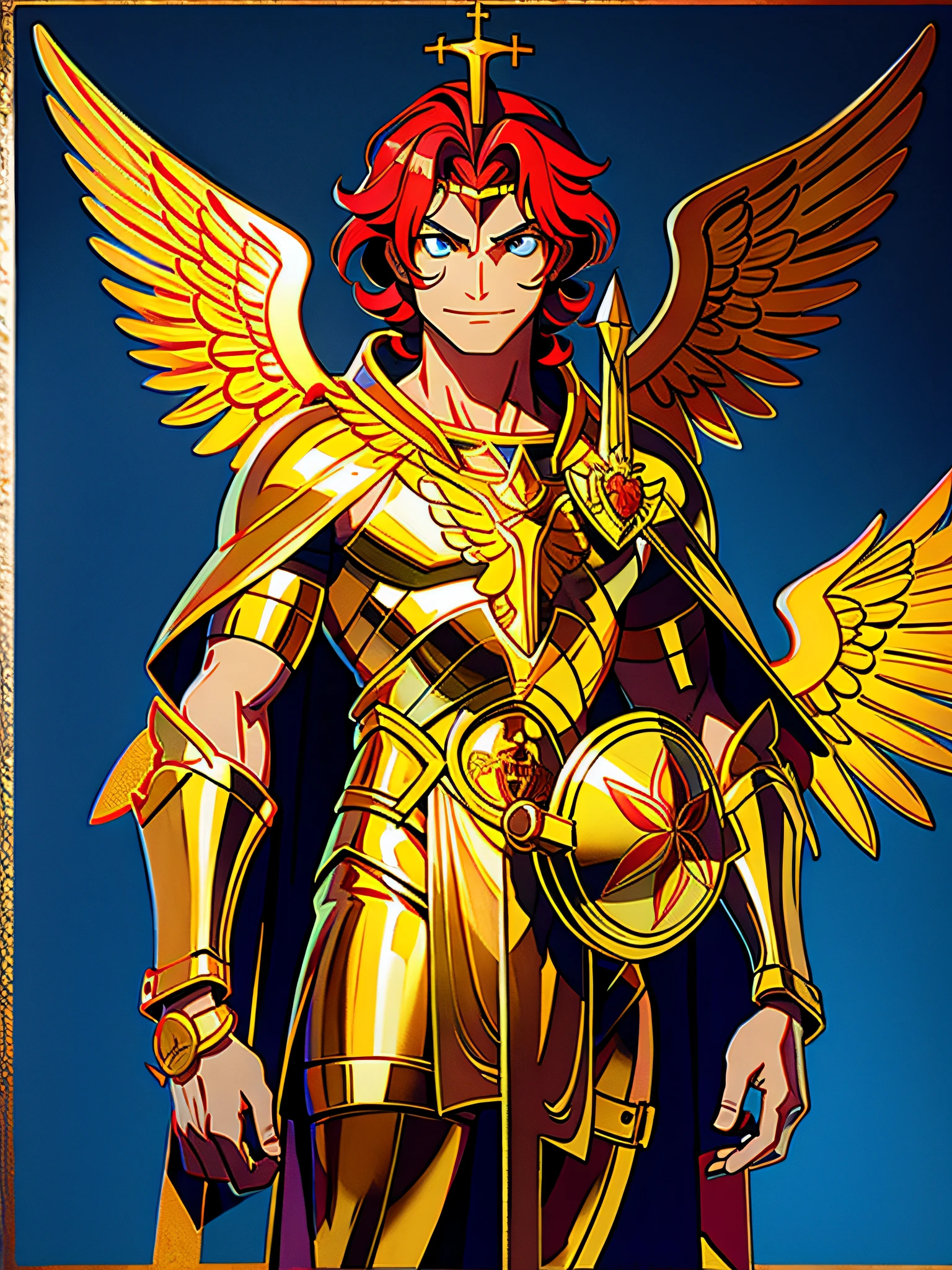 as a poster saint michael illustration