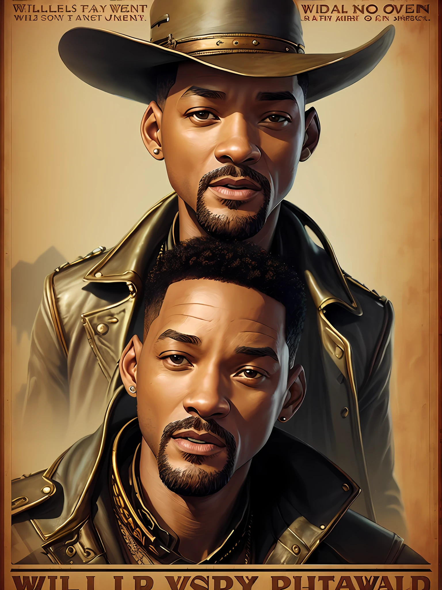 Will Smith from Wild Wild West, vhs effect, (poster:1.6), poster on wall, nostalgia, movie poster,
western movie
(skin texture), intricately detailed, fine details, hyperdetailed, raytracing, subsurface scattering, diffused soft lighting, shallow depth of field, by (Oliver Wetter)
trending on CGSociety, Intricate, High Detail, Sharp focus, dramatic, photorealistic painting art by greg rutkowski