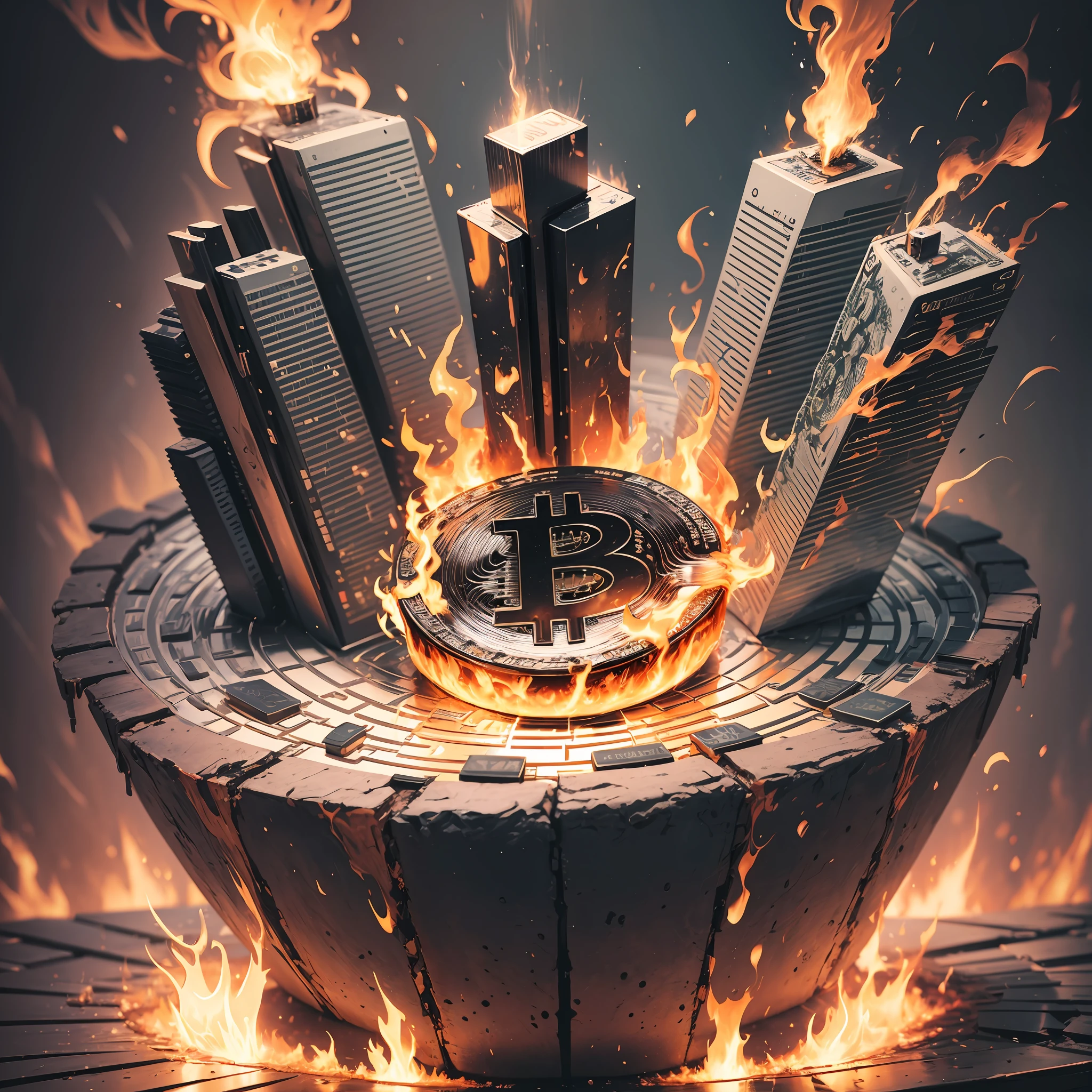 Bitcoin on fire --auto --s2