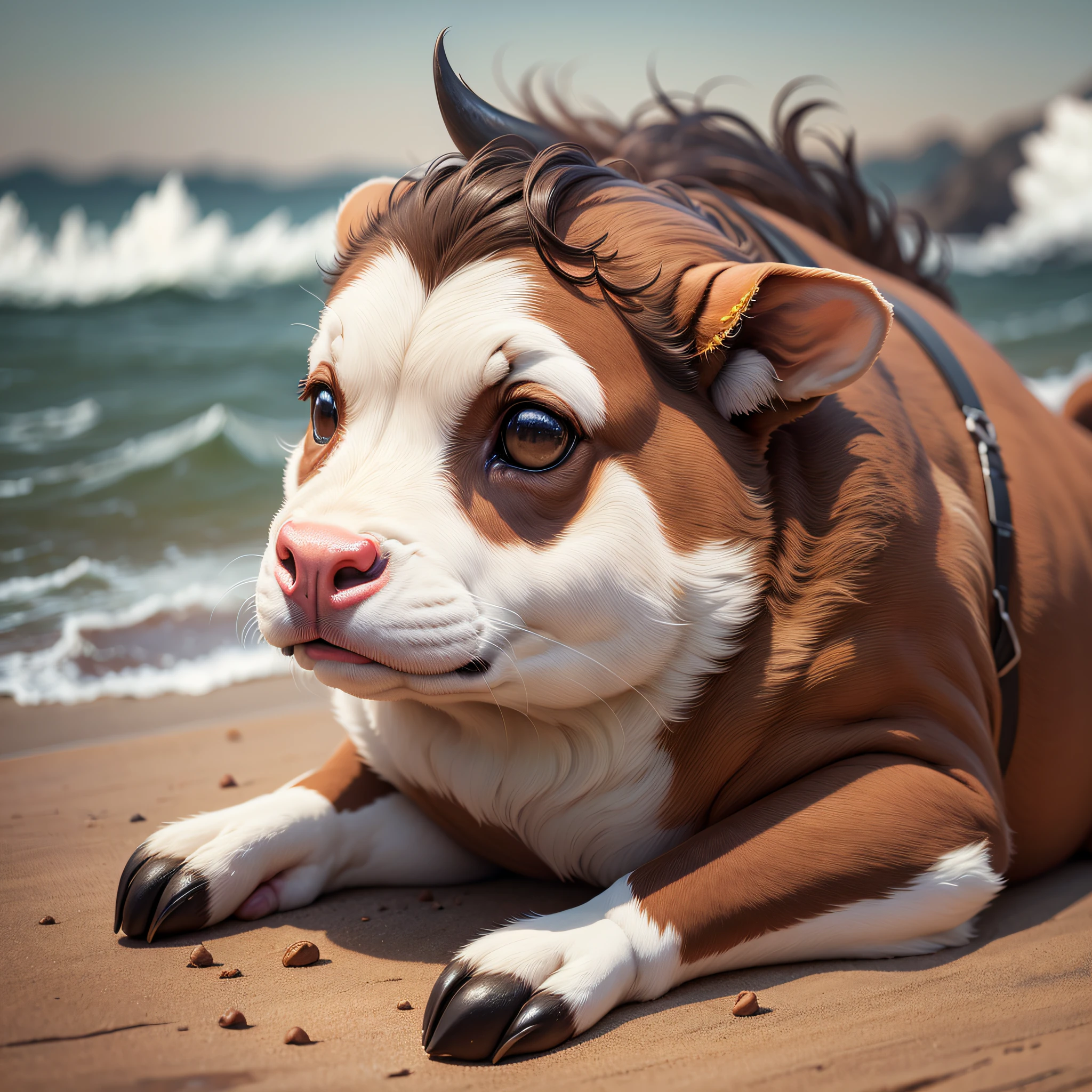 "Best quality, ultra high resolution, hyper-realistic look with 'photorealistic: 1.4', ultra-detailed, incredibly detailed, sharp image of a potato stuffed with ox costala." --auto --s2