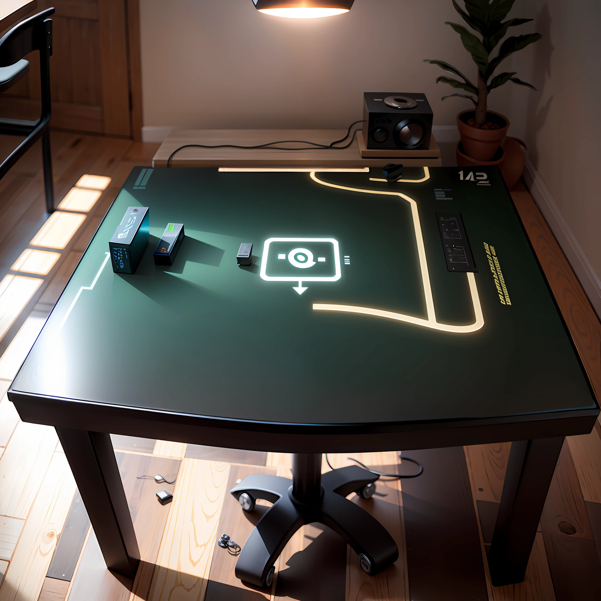 CircuitBoardAI square table,
