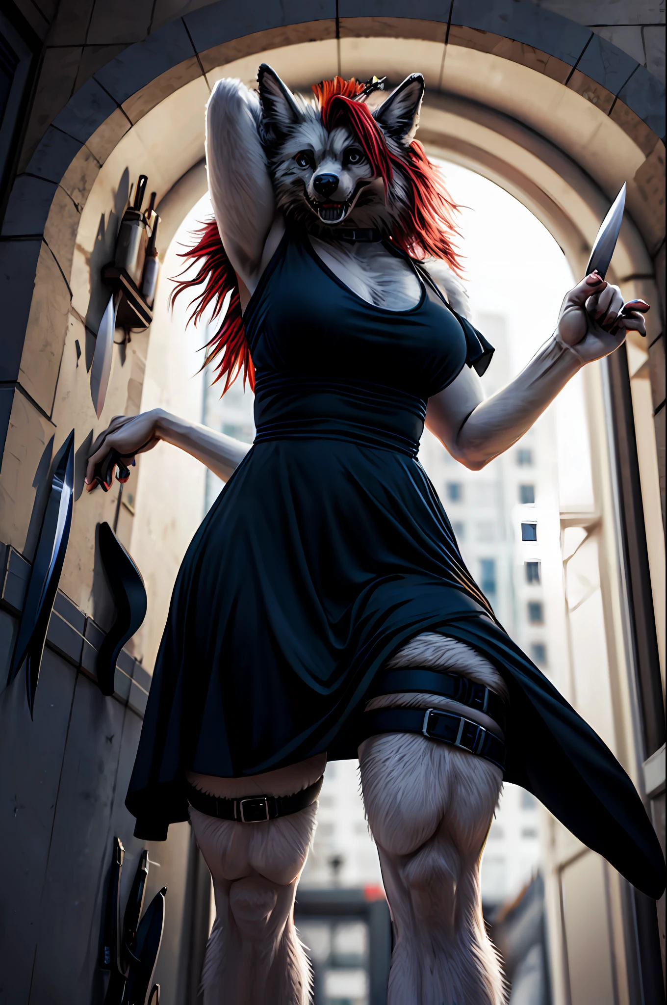 (knife_thigh_strap:1.2)
dress, focus on legs