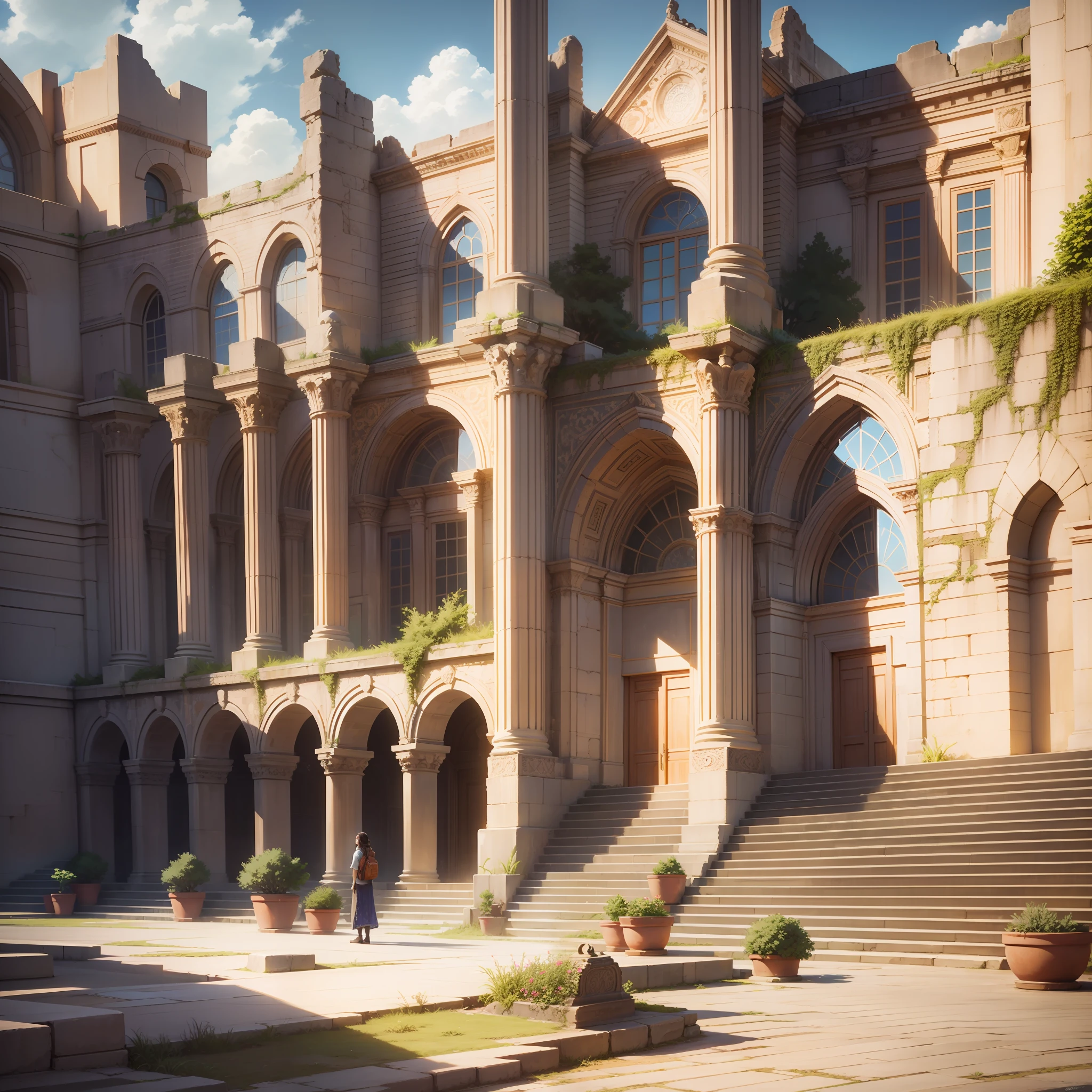 Old Pergamon City ((best quality)),((high detail)),((realistic,)) sunny day --auto --s2