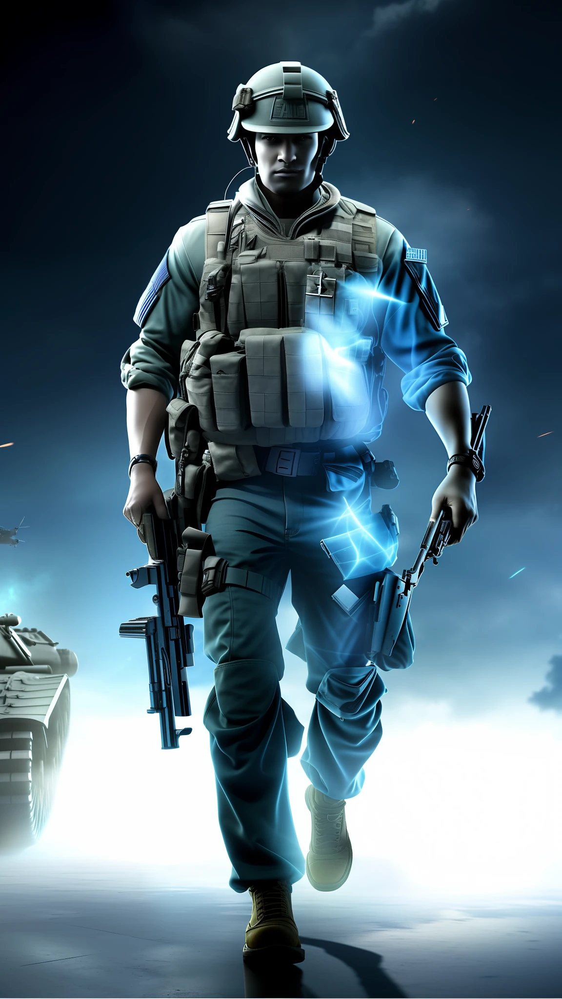 arafed soldier in a blue uniform walking in front of tanks, battlefield backround, hq 4k phone wallpaper, hd phone wallpaper, wallpaper 4 k, wallpaper 4k, hq 4k wallpaper, battlefield 4, phone wallpaper hd, wallpaper hd, 4 k hd wallpaper c 1 7, high quality wallpaper, battlefield background, wallpaper mobile, hd wallpaper, amazing wallpaper