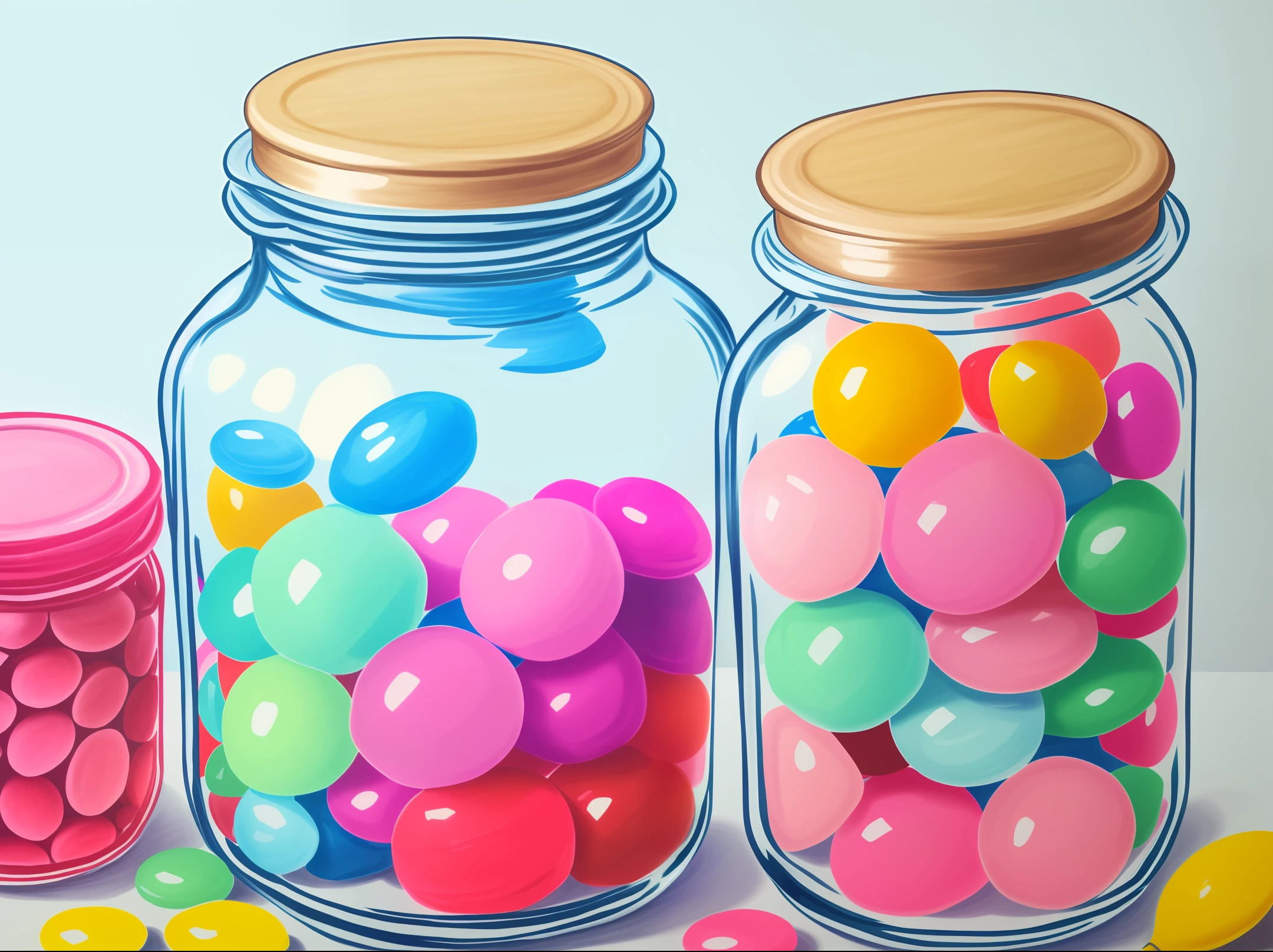 Drawing of Jar with sweets