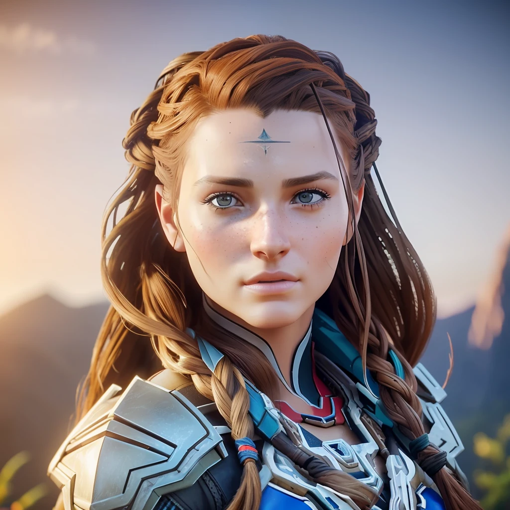 (Cinematic photo: 1. 3), ALOY (Horizon Zero Dawn) car hunter and hunter, ((full-length)), freckles on cheeks and nose, (large breasts), big ass emphasized, beautiful face, deep realism, realistic hair, detailed skin, depth of field, against Tar Cliff, perfectly symmetrical face, realistic proportions, complex, abstract, directional look, cinematic composition, super detailed, realistic, hyper-realistic, volumetric lighting, high-quality digital painting 8k, in the trend for artstation, Style-RustMagic, (beautiful: 1. 4),(attractive: 1.3), beautiful, running on the street of Rio de Janeiro - --auto --s2