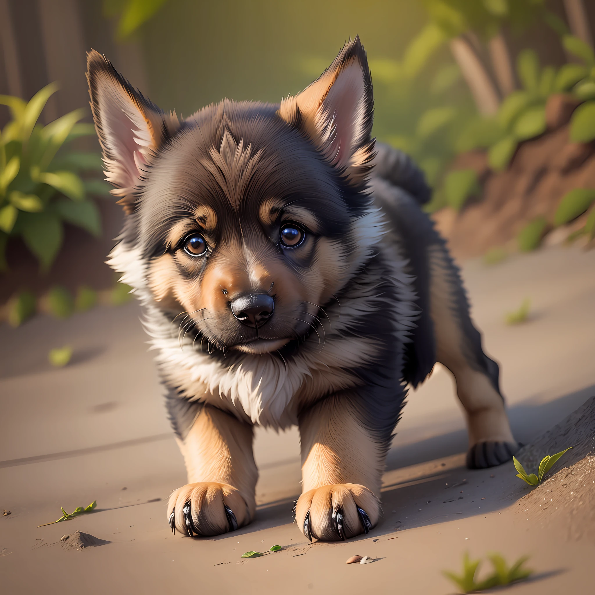 A German Shepherd puppy --auto --s2