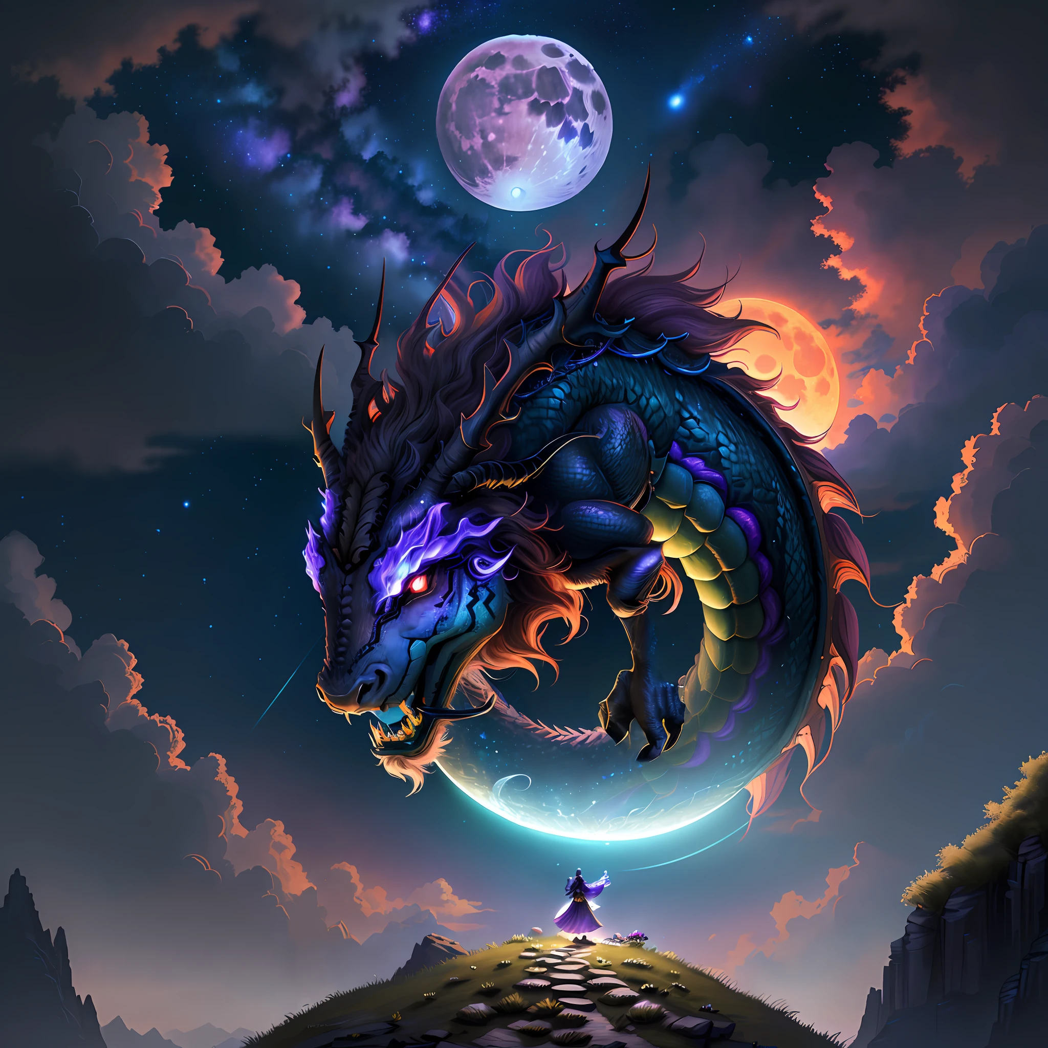 Dark, blend, background