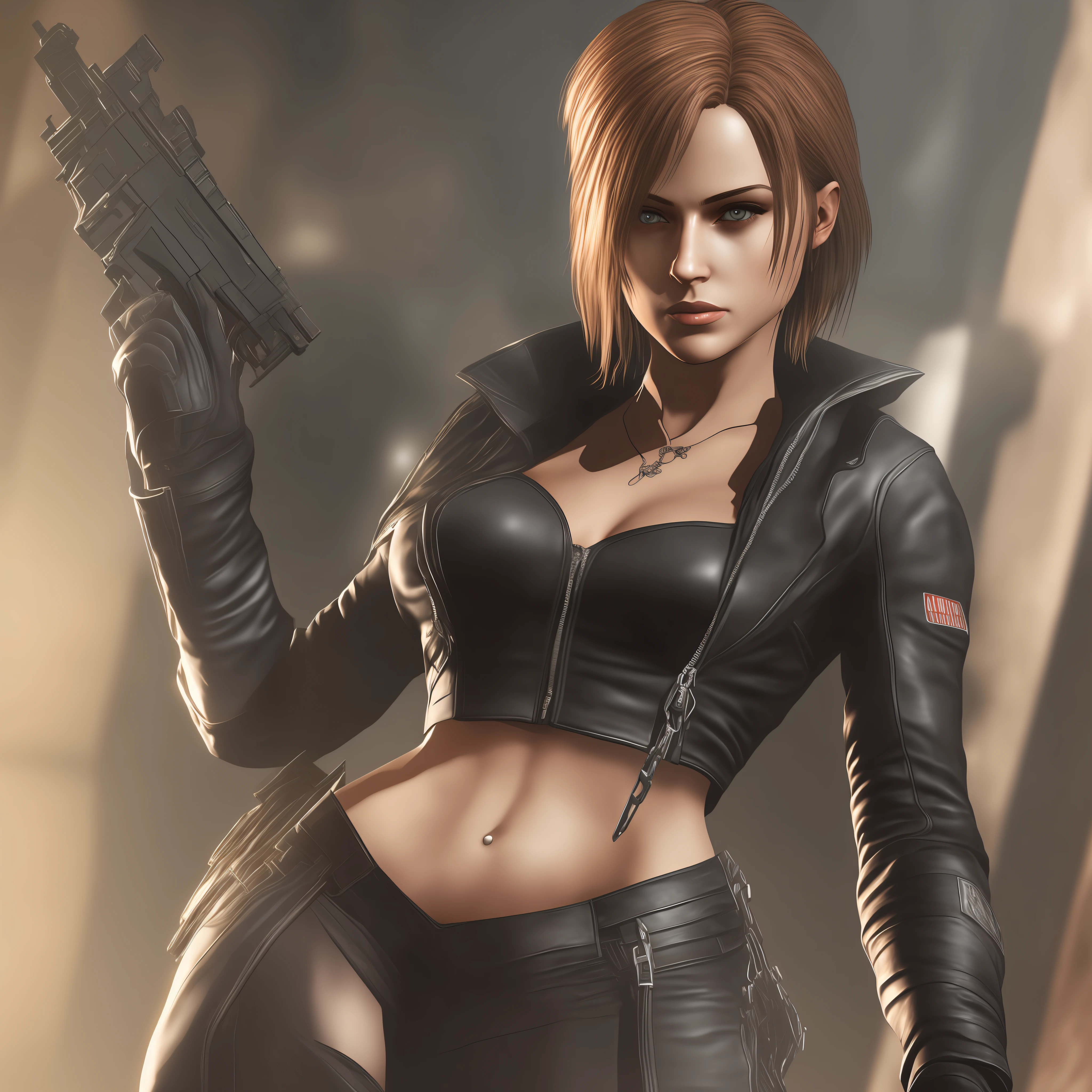 Leon scott kennedy female version with a sexy ashley --auto --s2