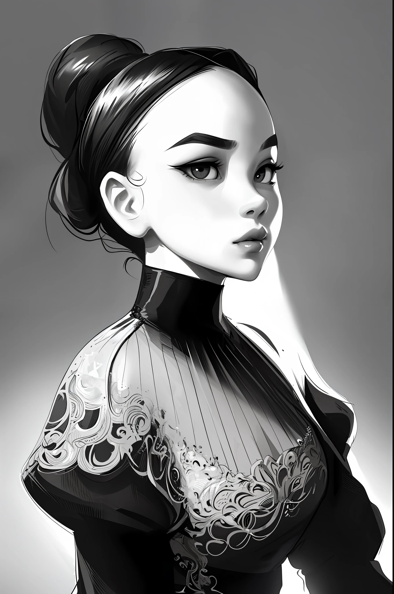 Embark on a creative journey inspired by Sam Yang's artistic prowess as you craft a captivating side portrait of a girl. Embrace the unique style and vision of Sam Yang, known for their ability to capture the essence of their subjects with exquisite detail. Pay close attention to the girl's profile, highlighting the delicate curves of her features, from the gentle slope of her nose to the graceful contour of her lips. Utilize precise linework to convey the intricacies of her hair and the subtle nuances of her expression. Choose a color palette that complements her complexion and adds depth to the portrait. Let the artwork reflect Sam Yang's remarkable ability to infuse their creations with a sense of depth and emotion, inviting viewers to be captivated by the beauty and allure of this side portrait.