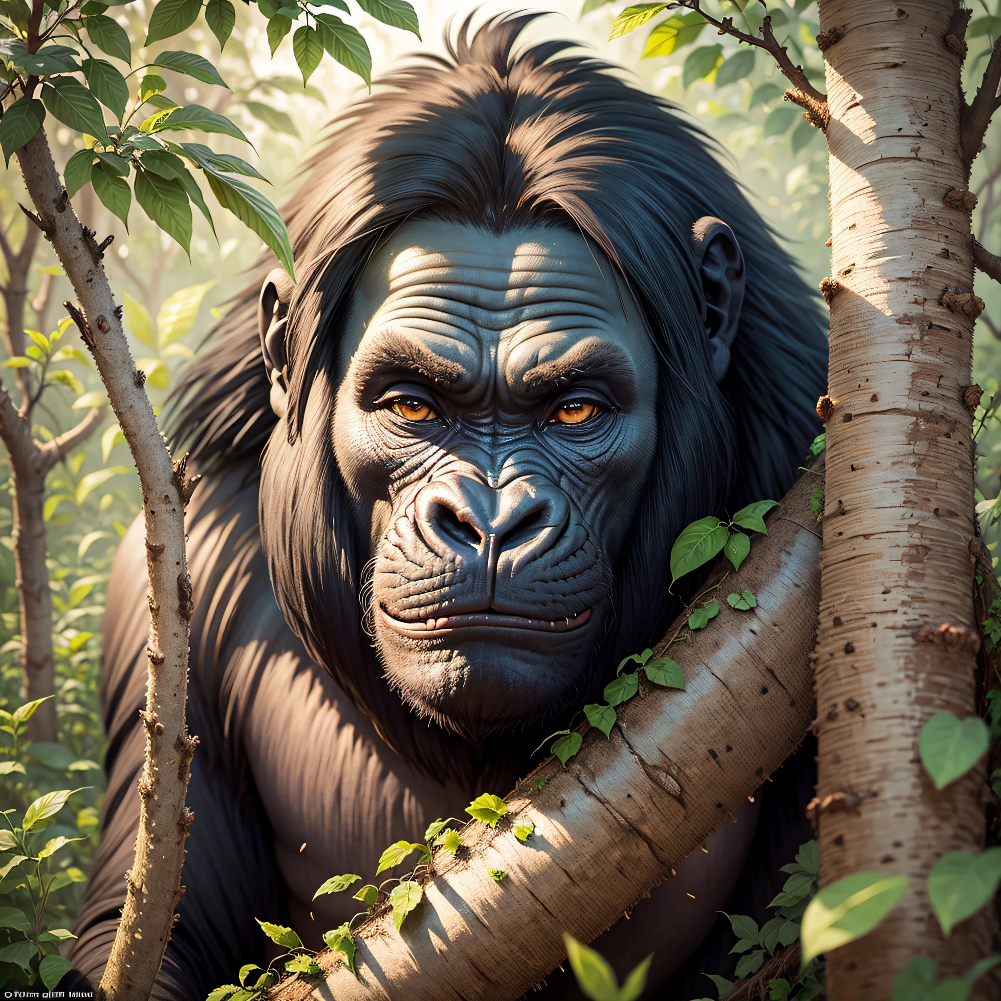 African gorilla in African bush --auto --s2