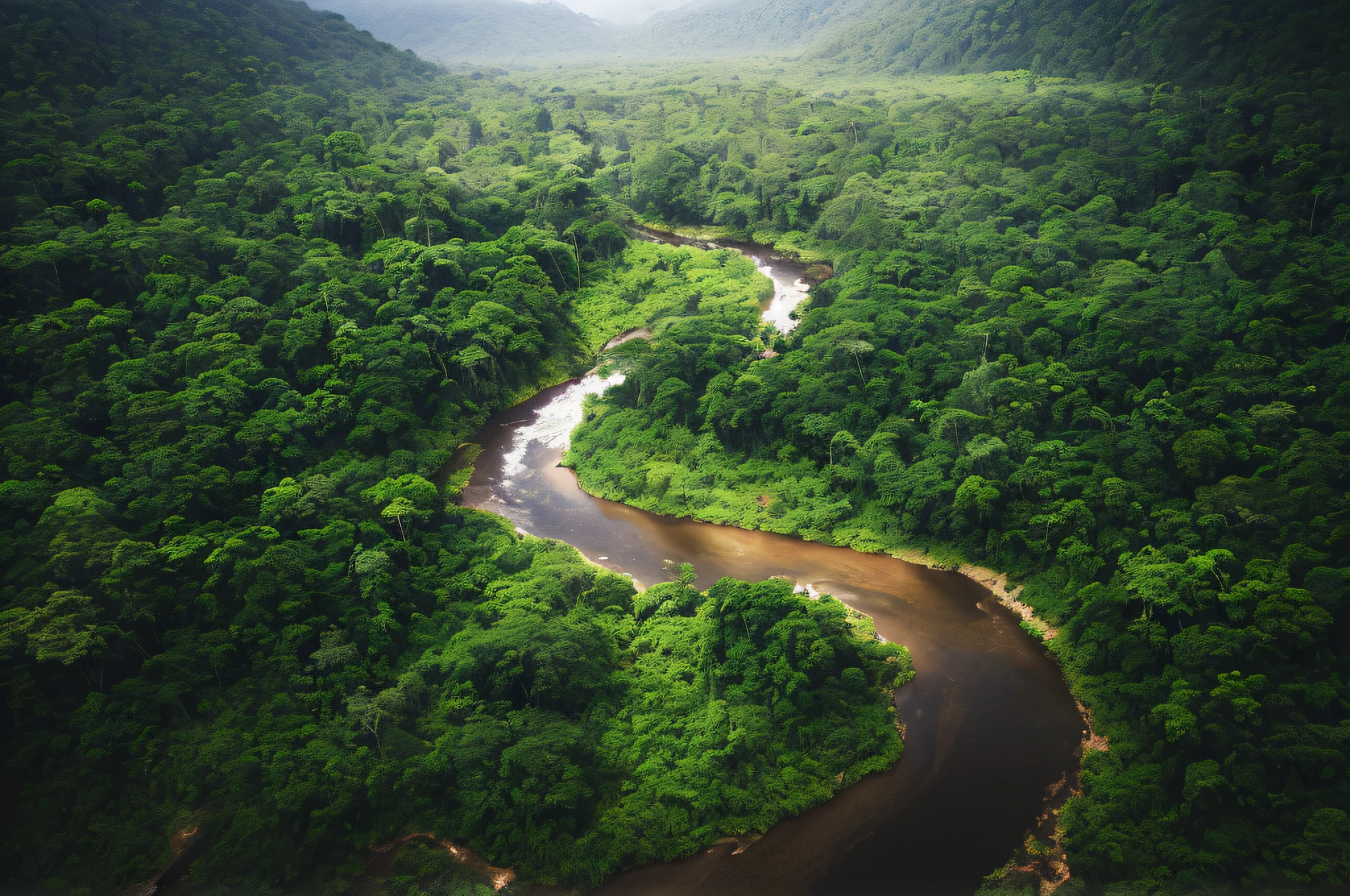 arafed view of a river running through a lush green forest, amazon jungle, snake river in the jungle, amazon rainforest background, forest and river, colombian jungle, flying above a tropical forest, with trees and rivers, . background: jungle river, river in a forest, beautiful jungle landscape, beautiful environment, jungle landscape, beautiful jungle, malika favre
