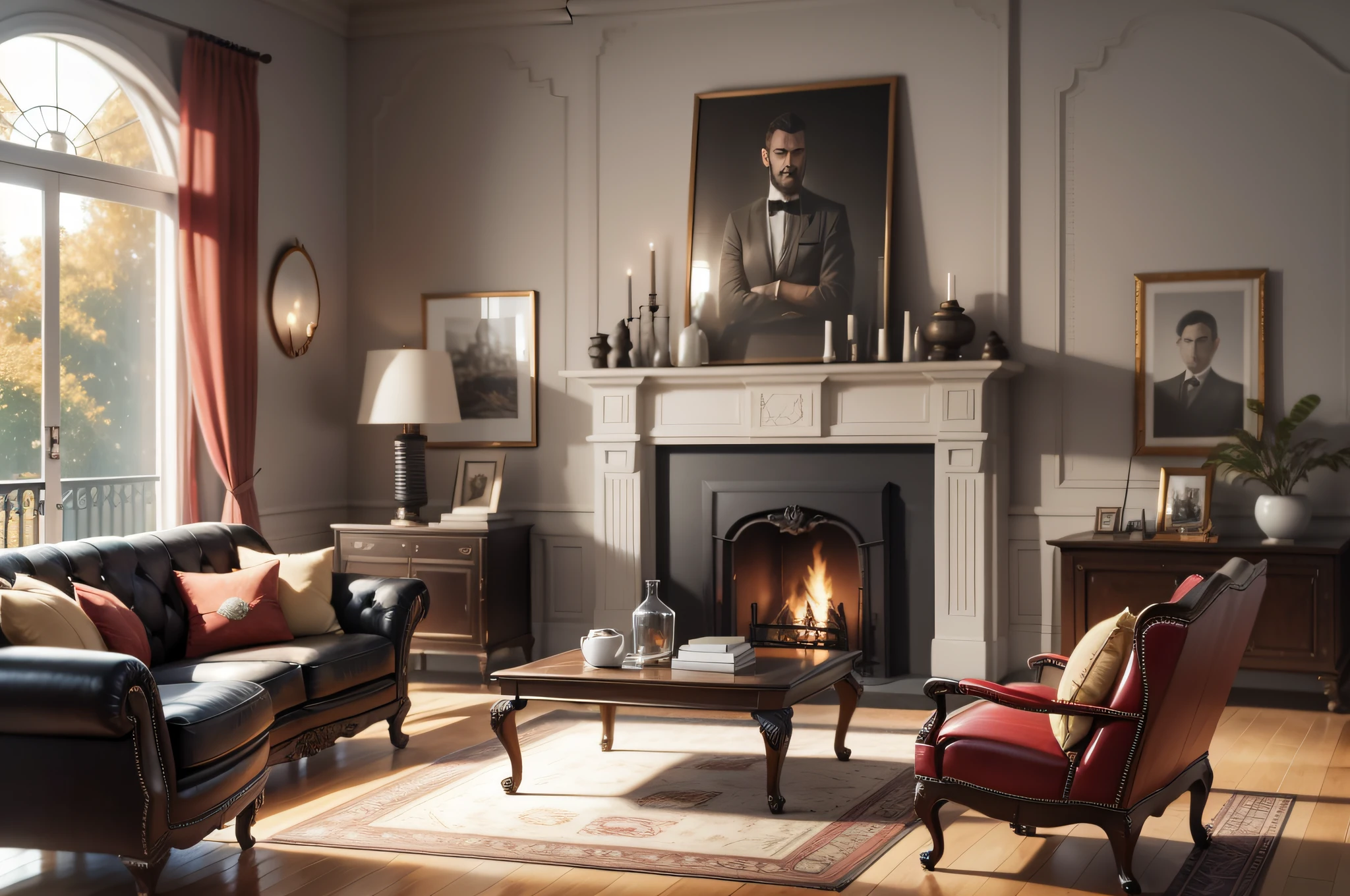 2023 Living Room Decor, realistic, 8k, super resolution, very sharp, very detailed --ar 3:2 --stylize 1000