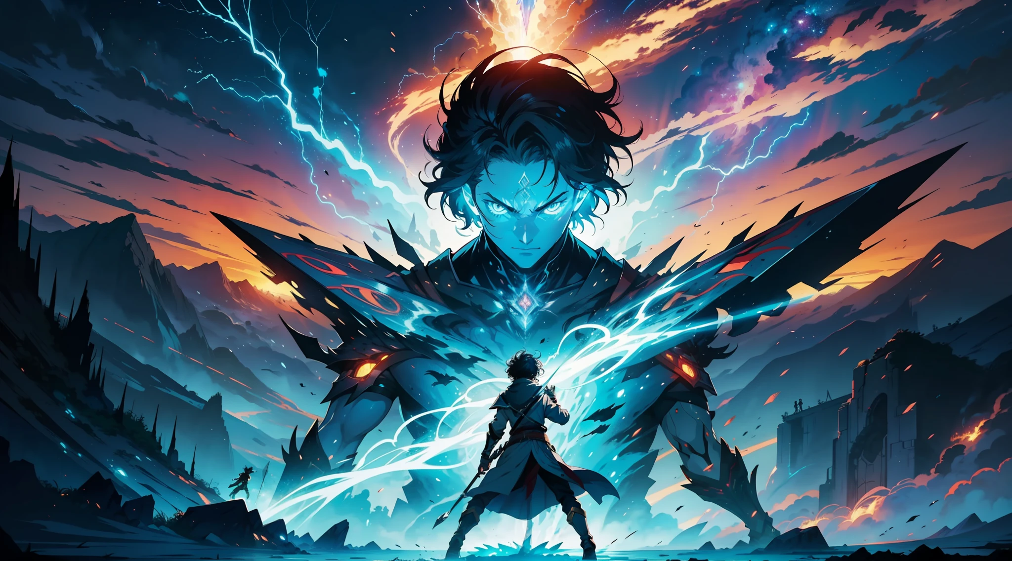 The anime begins with our protagonist, a young man with teleportation skills, discovering his power and learning to control it. He is a fearless warrior in search of adventures and challenges. The story unfolds in a fantasy world full of magical creatures and powerful beings. Throughout the plot, our hero faces powerful and dangerous enemies, but finds loyal allies who help him on his journey. Together, they face epic battles and challenges that test their skills and their courage. The anime's animation is stunning, with vibrant colors, detailed backdrops, and fluid movements. The visual effects are breathtaking, with bursts of energy, lightning and other manifestations of magical power. In the end, our hero becomes a legendary warrior, respected by all and feared by his enemies. He is the protector of his homeland, ready to fight any threat that arises. This epic anime is a thrilling adventure that keeps the viewer stuck until the end.