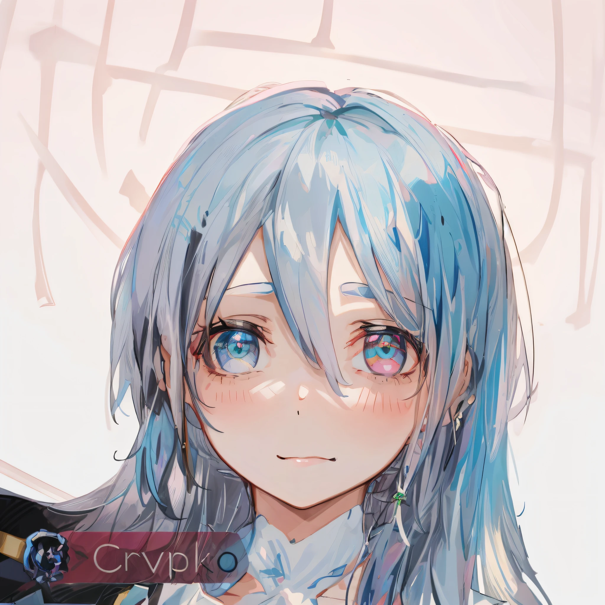 silver, long hair, loneliness, shadow, stereogram, tachi-e, pov, social media composition, 8k, super detail, ccurate, best quality, cryptopunk, anime style portrait, clear rpg portrait, portrait anime girl, NFT portrait, anime girl portrait, anime girl portrait, anime girl portrait, saori, 1 girl, bangs, barcode, barcode_tattoo, black_jacket, blue_hair, body_writing, chain, cross_earrings, ear_piercing, earrings, eyebrows_visible_through_hair, face painting, facial_mark, facial_tattoo, heart_tattoo, heterochromia, jewelry, looking_at_viewer, multicolored_hair, neck_tattoo, piercing, short_hair, simple_background, smile, solo, tattoo, white_background, white_hair