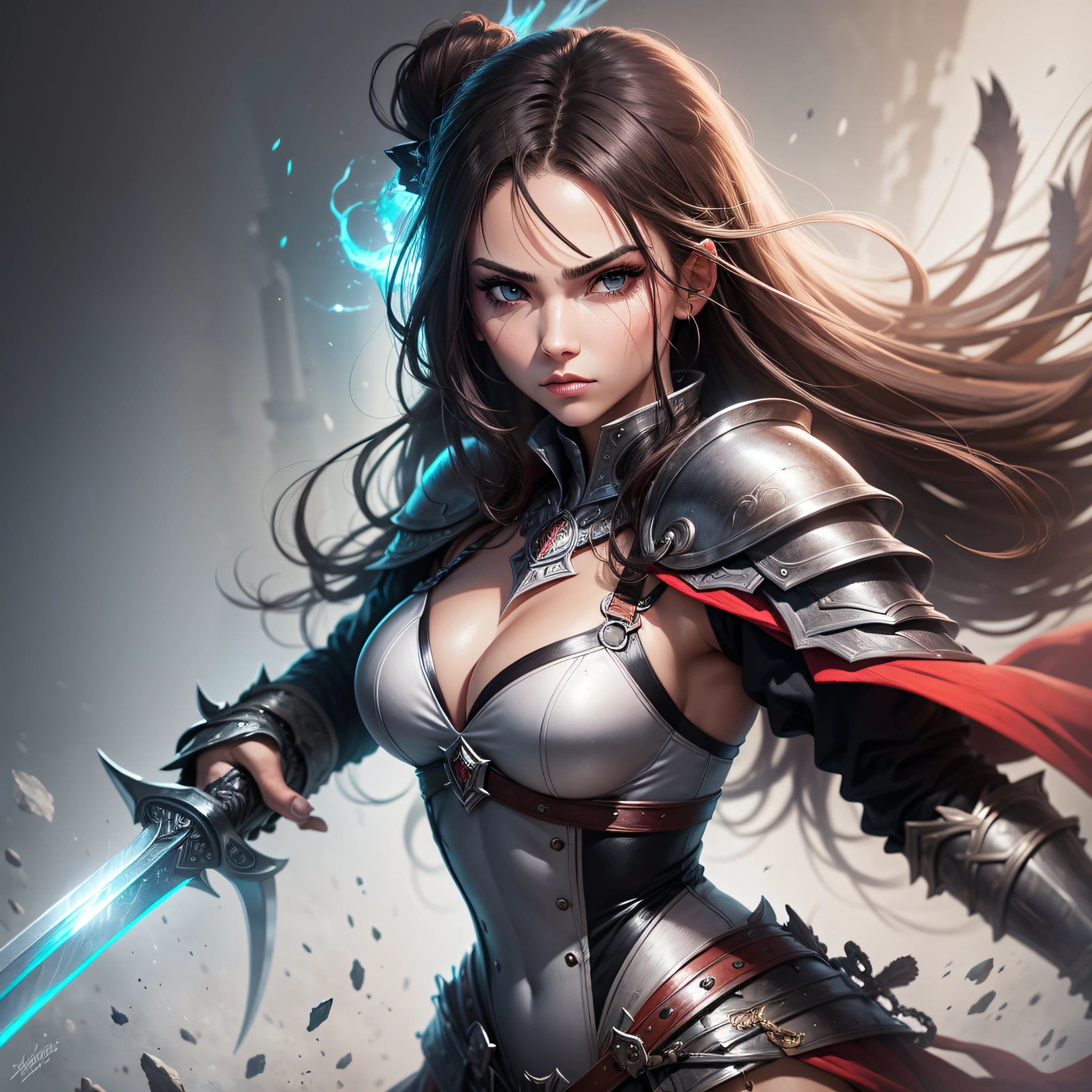 Woman, Warrior, Sharp Eyes, Sword --auto --s2