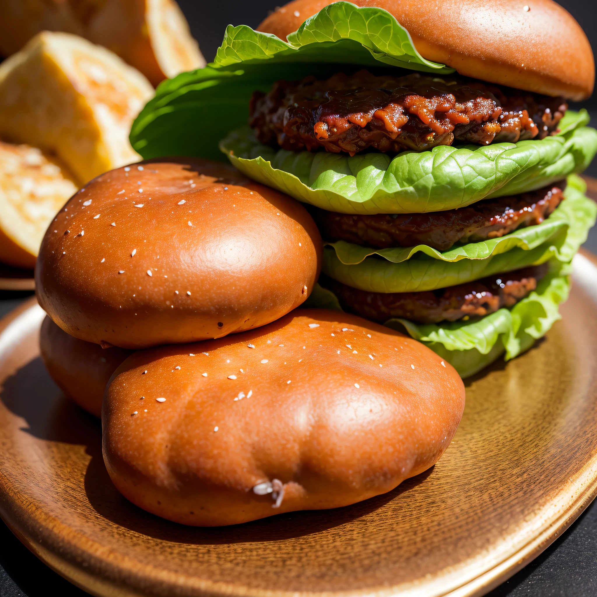 best quality, ultra high res, (photorealistic:1.4), ultra-detailed,incredibly detailed, foil package, big mac, fried meat, wet lettuce, melting cheese,