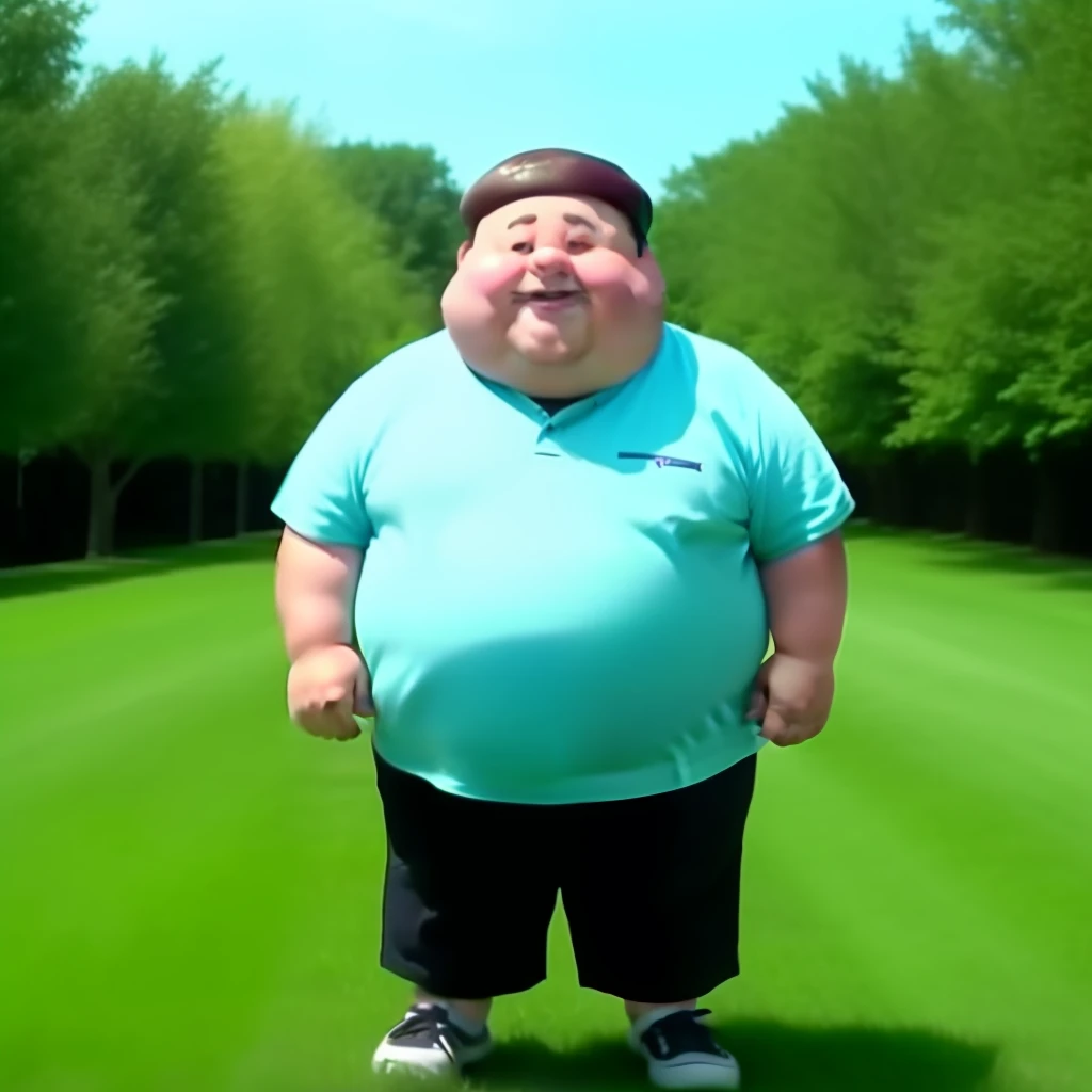A fat boy, youtube video screenshot