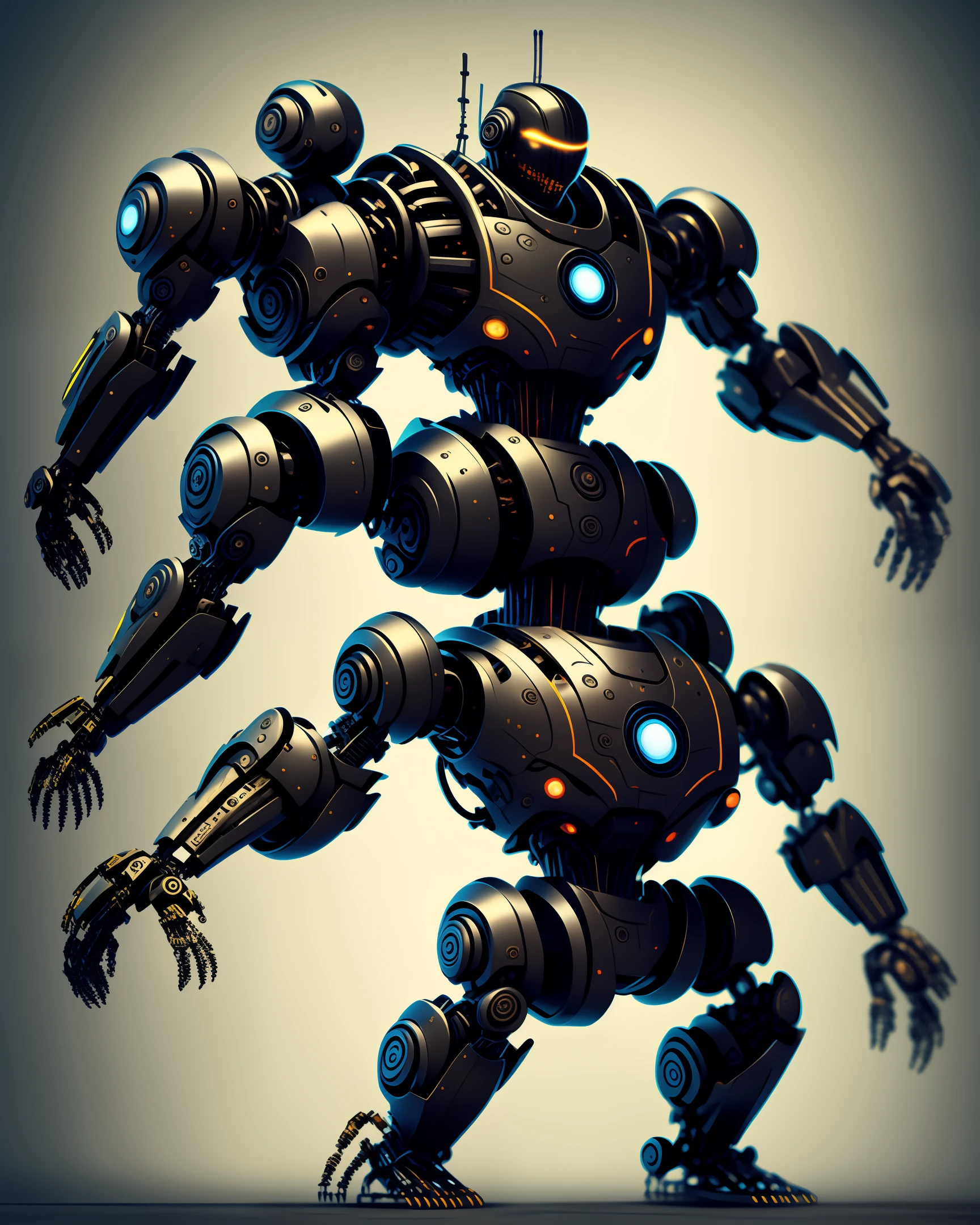 Robot Black Power capoeira
