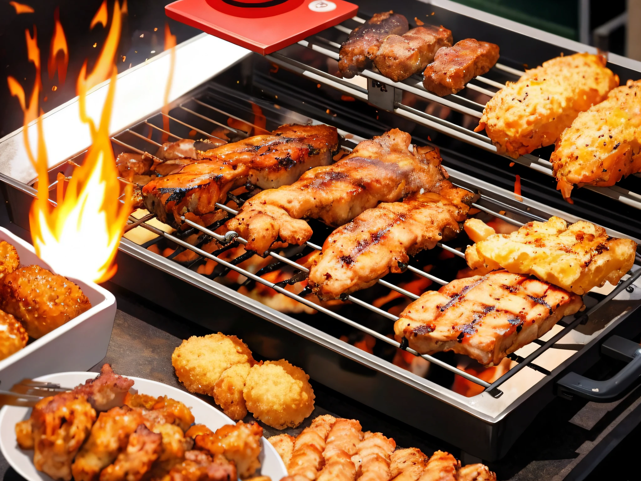 (Best Quality: 1.4), Anime, Fried Grill