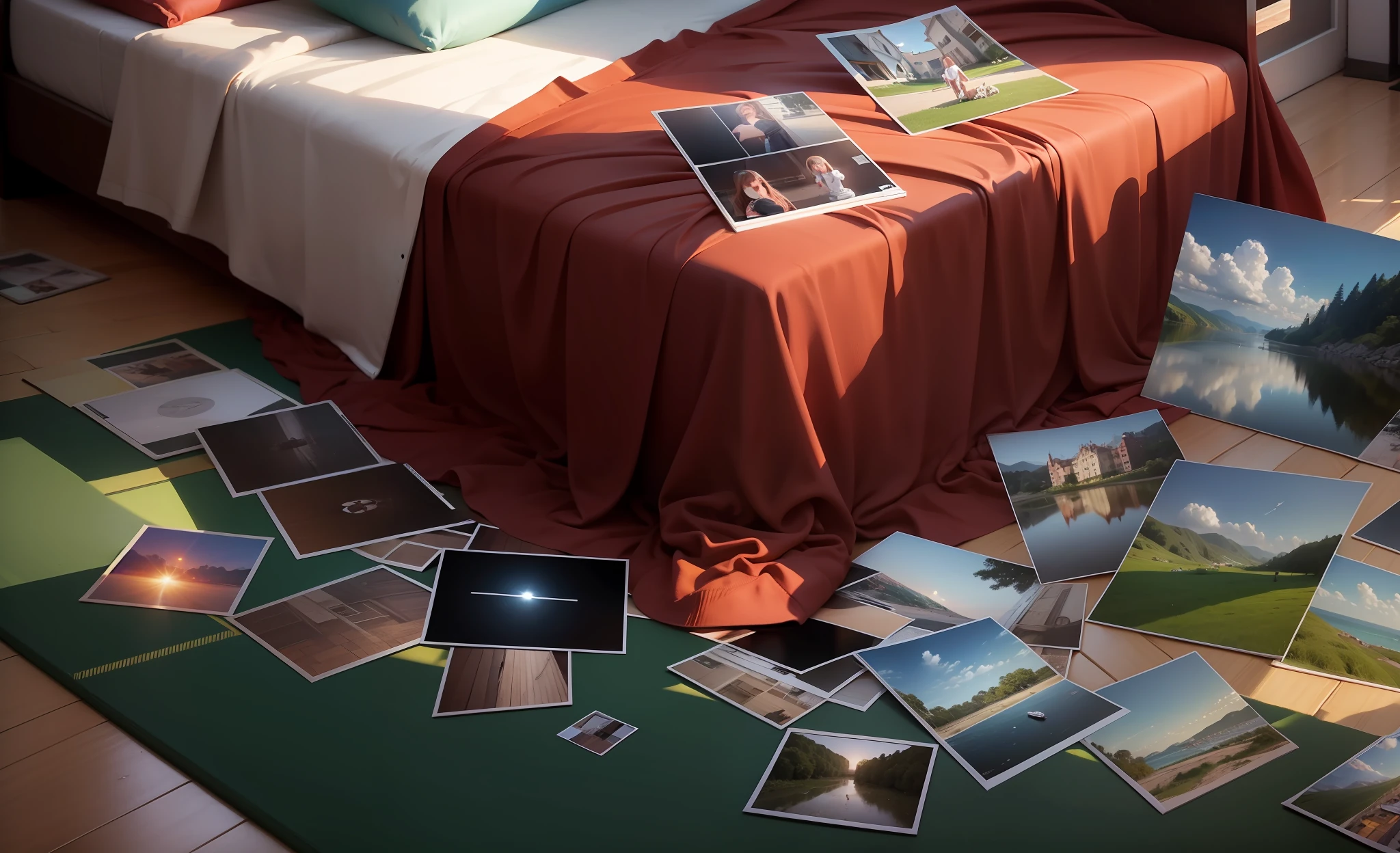 Multiple photos on the floor --auto --s2
