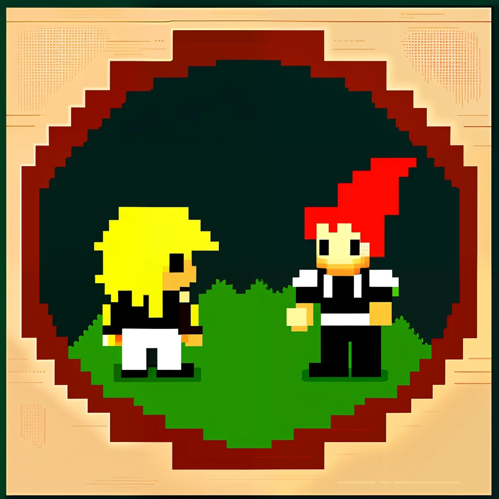 Pixel art style Final Fantasy 7