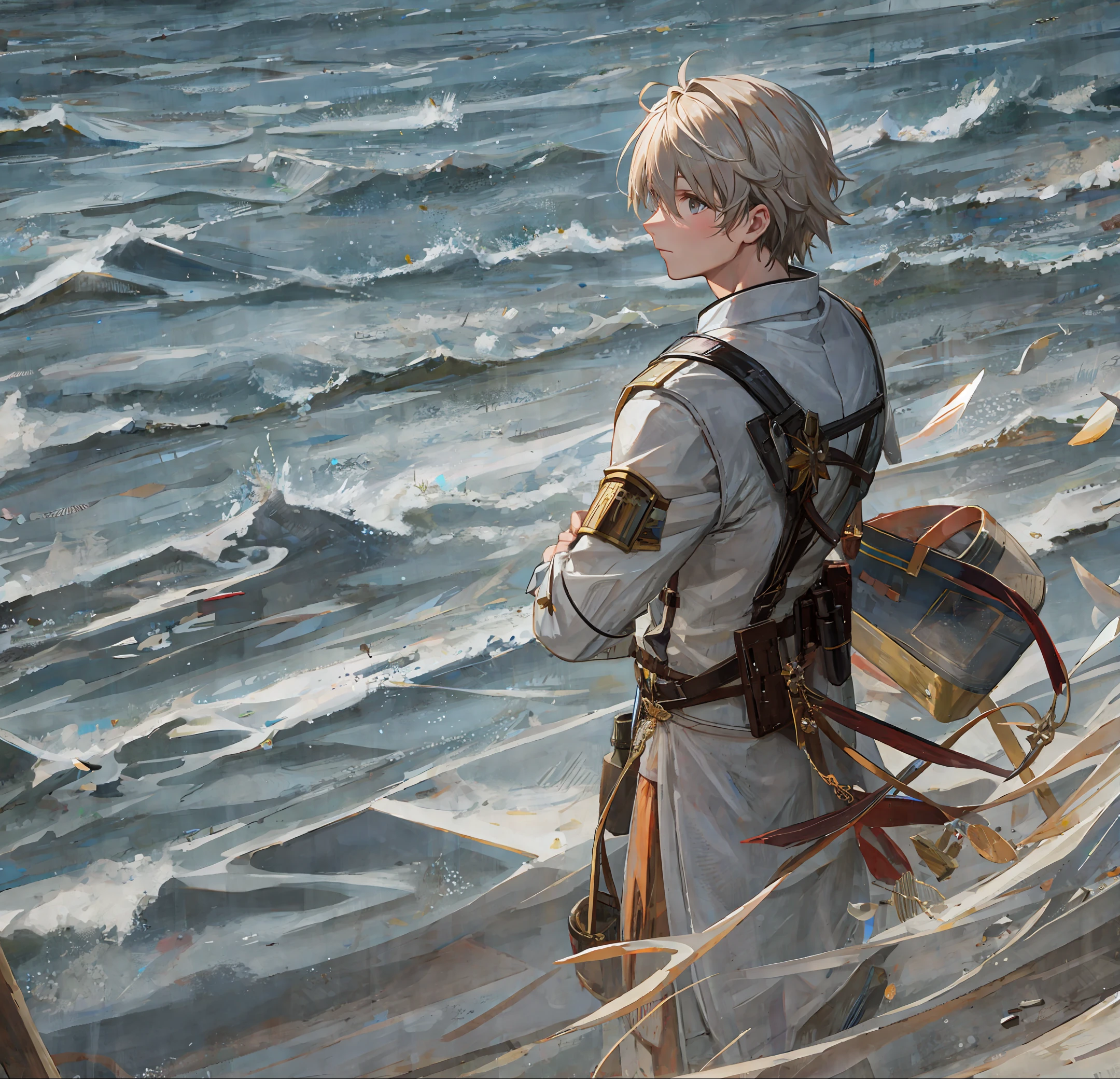 Image of father and two sons fishing