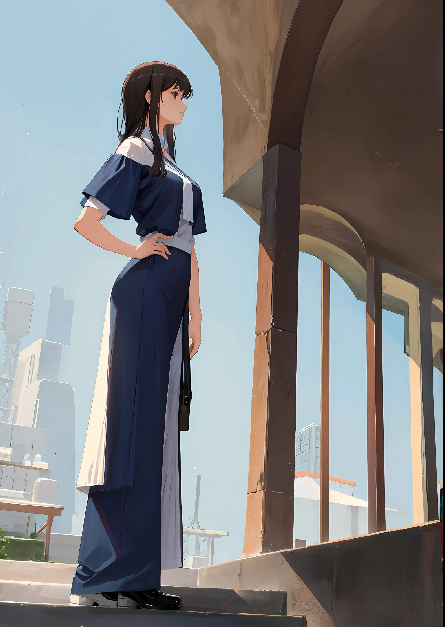 A tall woman