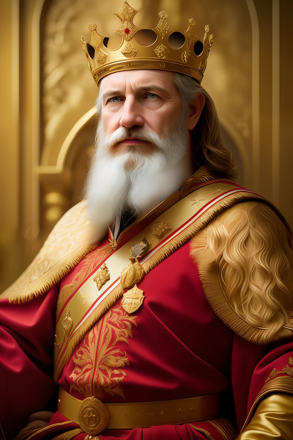 portrait of king David, cinematic lighting, depth of field, bokeh, realism, photorealistic, hyperrealism, professional photography, uhd, dslr, hdr