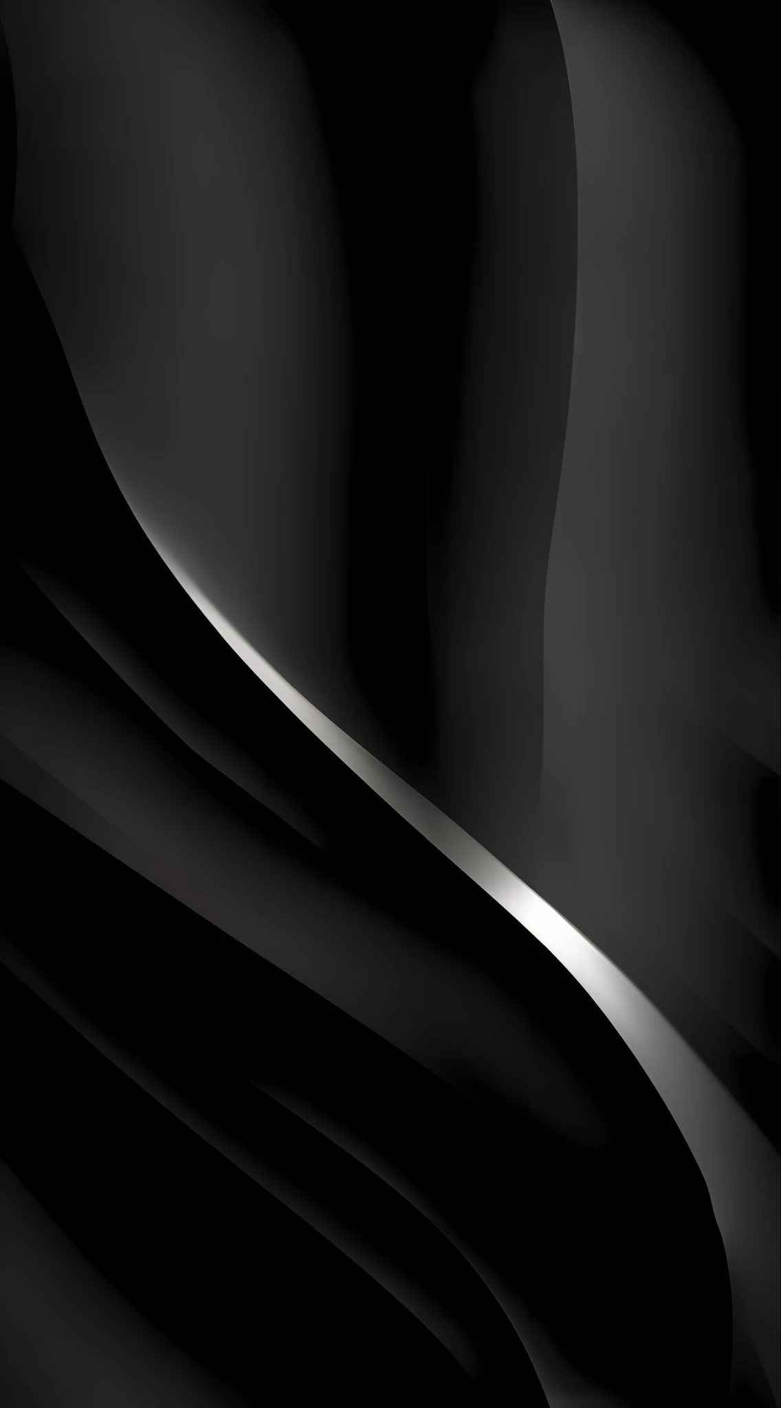a close up of a black and white abstract background with curves, dark smooth background, black backround. inkscape, dark abstract background, curving black, monochrome background, black color background, black and white background, monochromatic background, dark wallpaper, tones of black in background, black ambient background, black background), glowing black dark velvet, black and white color