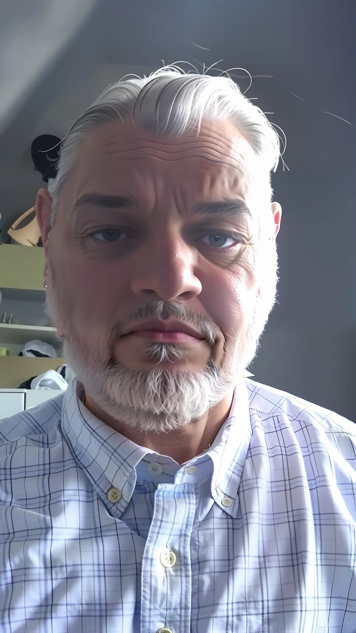 ultra realistic gray hair